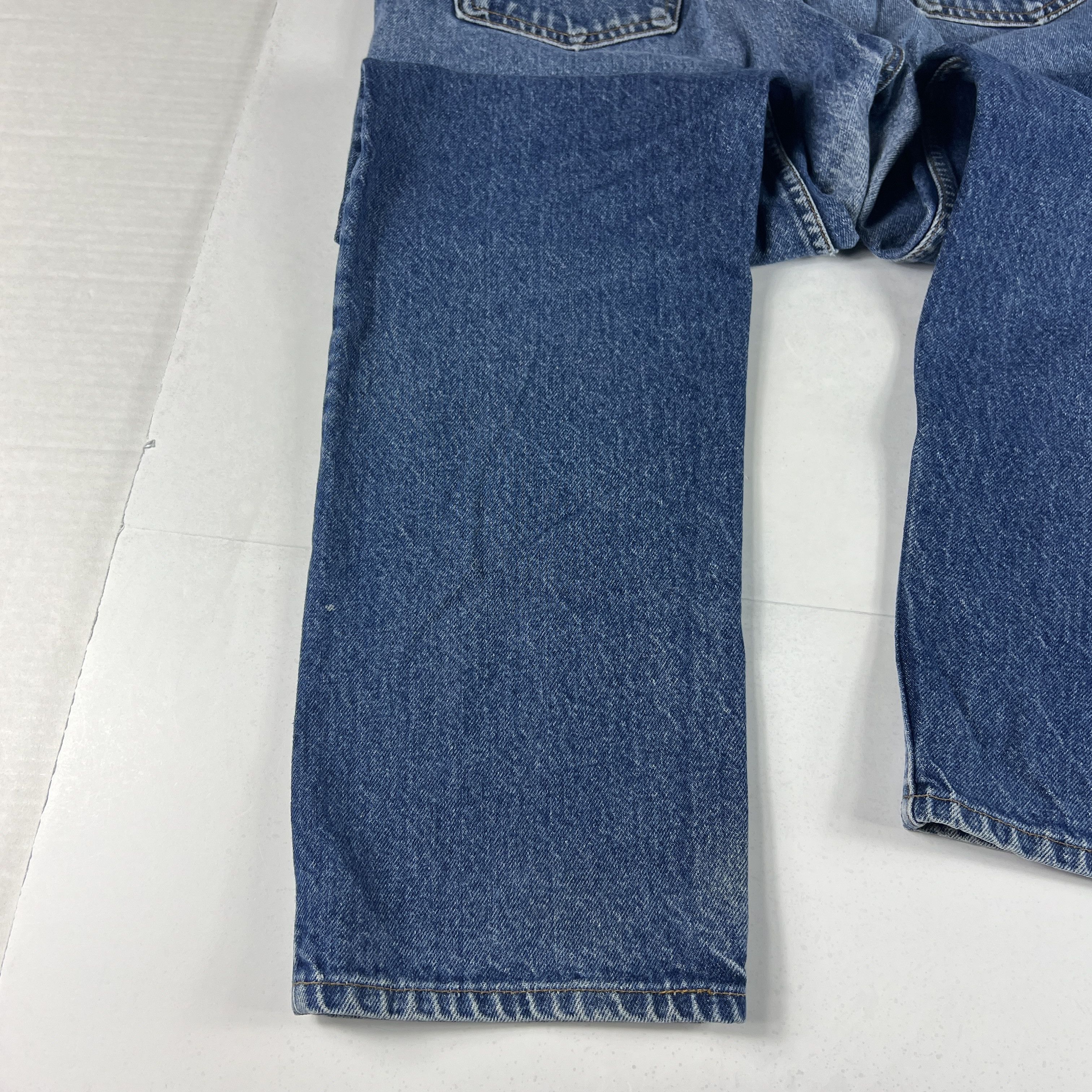 Levi's × Vintage VTG 90s Levi's Jeans 505 Straight Blue Faded Cotton Denim Size US 36 / EU 52 - 16 Thumbnail