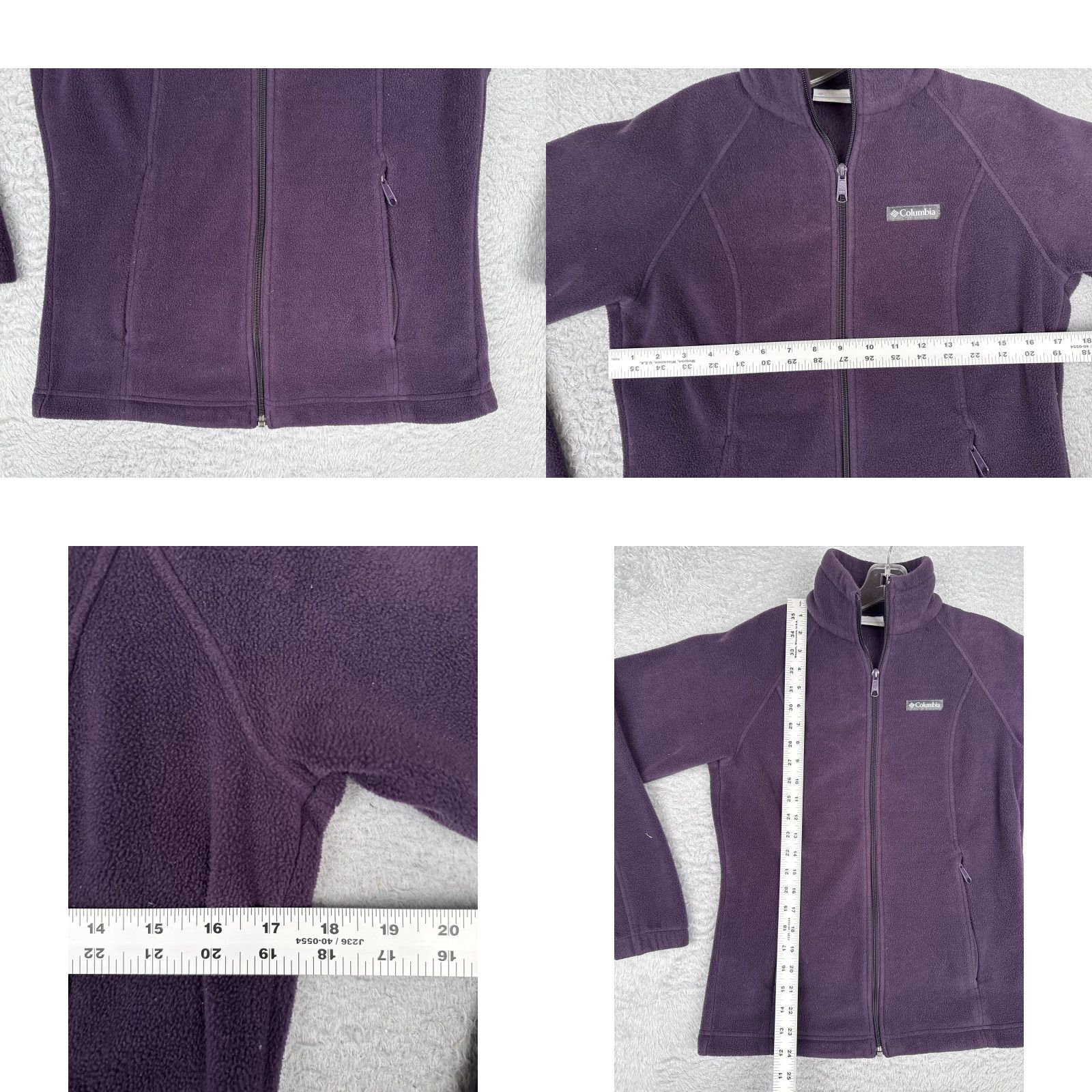 Vintage Columbia Jacket Womens Small Purple Full Zip Fleece Lightweight Hiking Camping Size S / US 4 / IT 40 - 8 Thumbnail