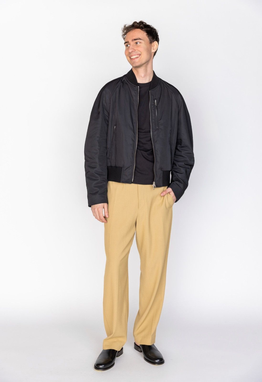 Dries Van Noten Last Size Dries Van Noten Black Zip-Up Bomber Size US XL / EU 56 / 4 - 2 Thumbnail