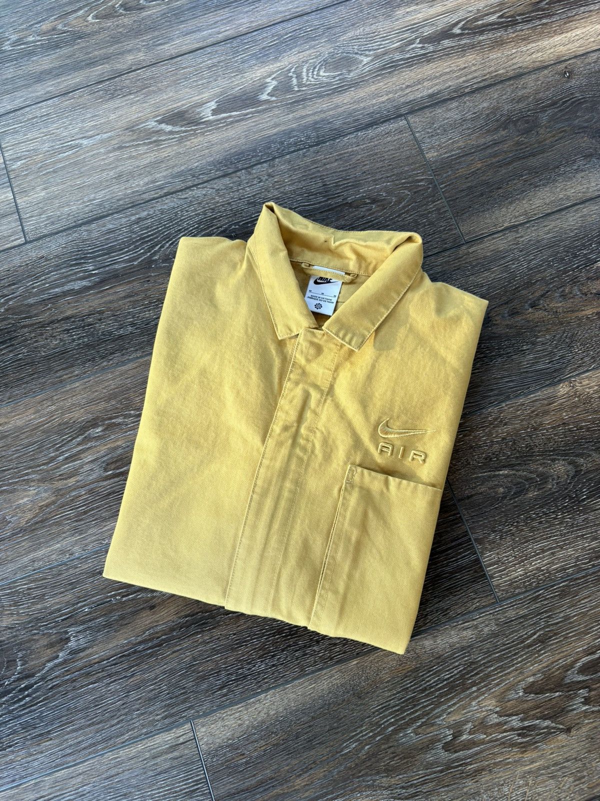 Nike Nike Air Heavy Polo Button Up Yellow Size US M / EU 48-50 / 2 - 6 Thumbnail