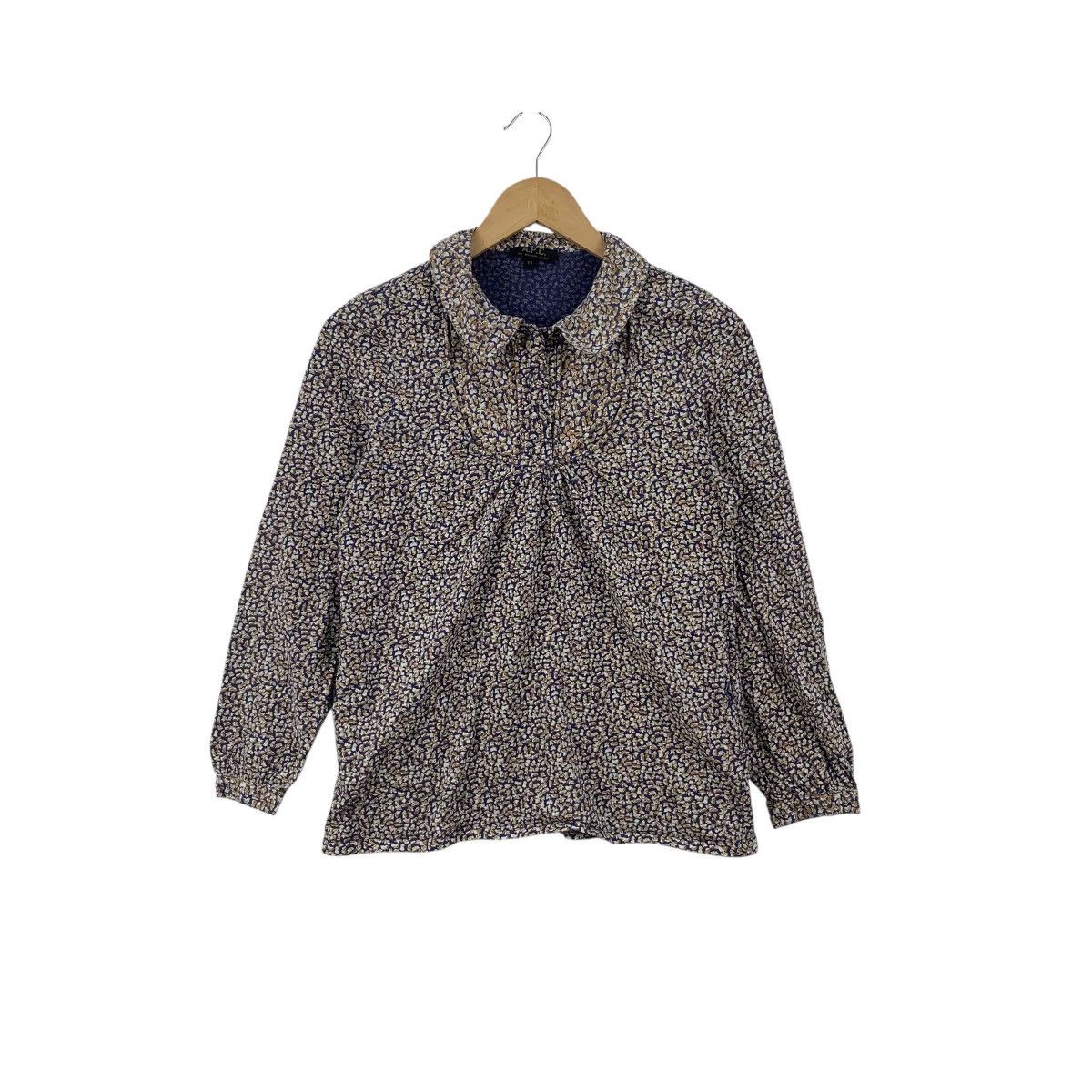 A.P.C. A.P.C. Rue Madame Paris Floral Print Collared Long Sleeve Size XS / US 0-2 / IT 36-38 - 1 Thumbnail