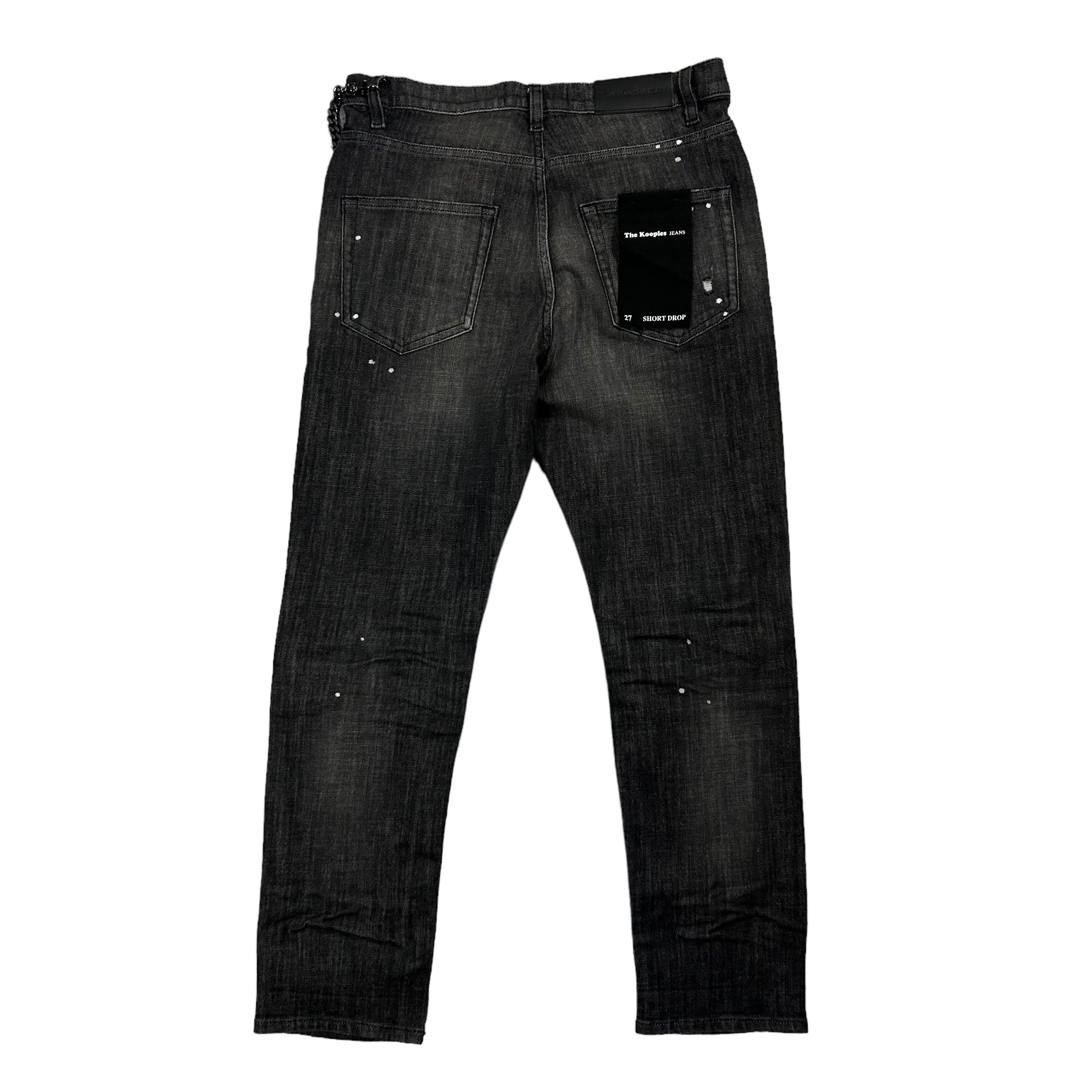 The Kooples The Kooples Jeans Short Drop Gray Cropped Denim Chain Sz 27 Size US 27 - 2 Thumbnail