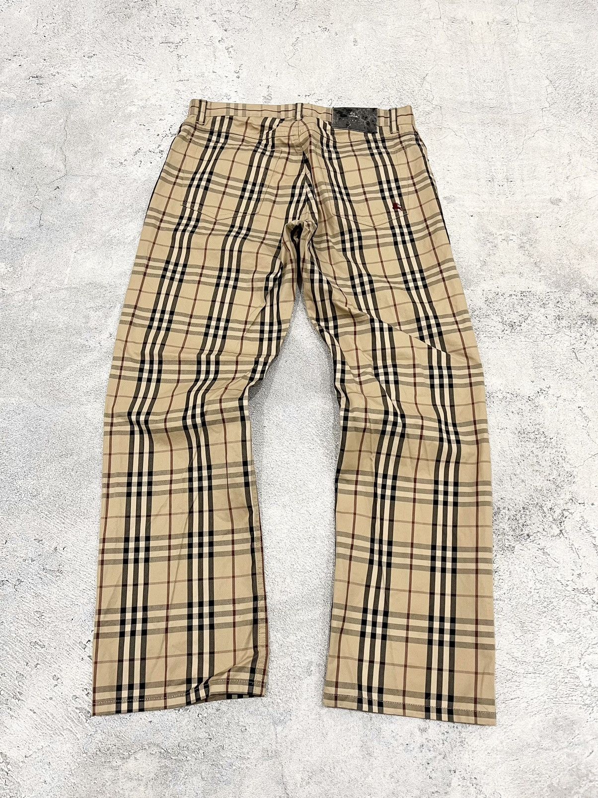 Burberry 2000s Burberry Black Label Nova Check Pants Size US 28 / EU 44 - 2 Thumbnail
