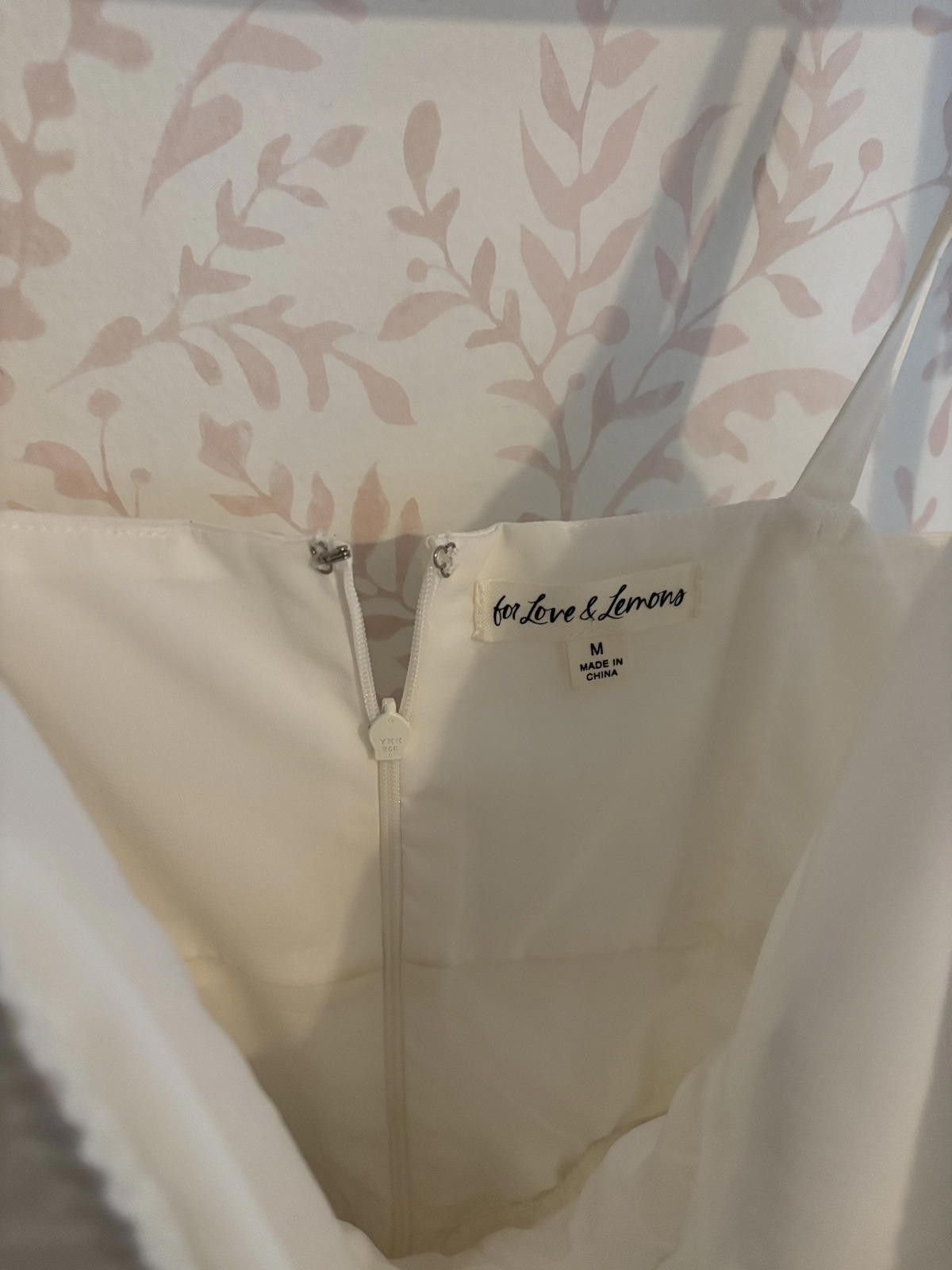Designer NWOT For Love and Lemons White Corset Peasent Dress Size M / US 6-8 / IT 42-44 - 6 Thumbnail