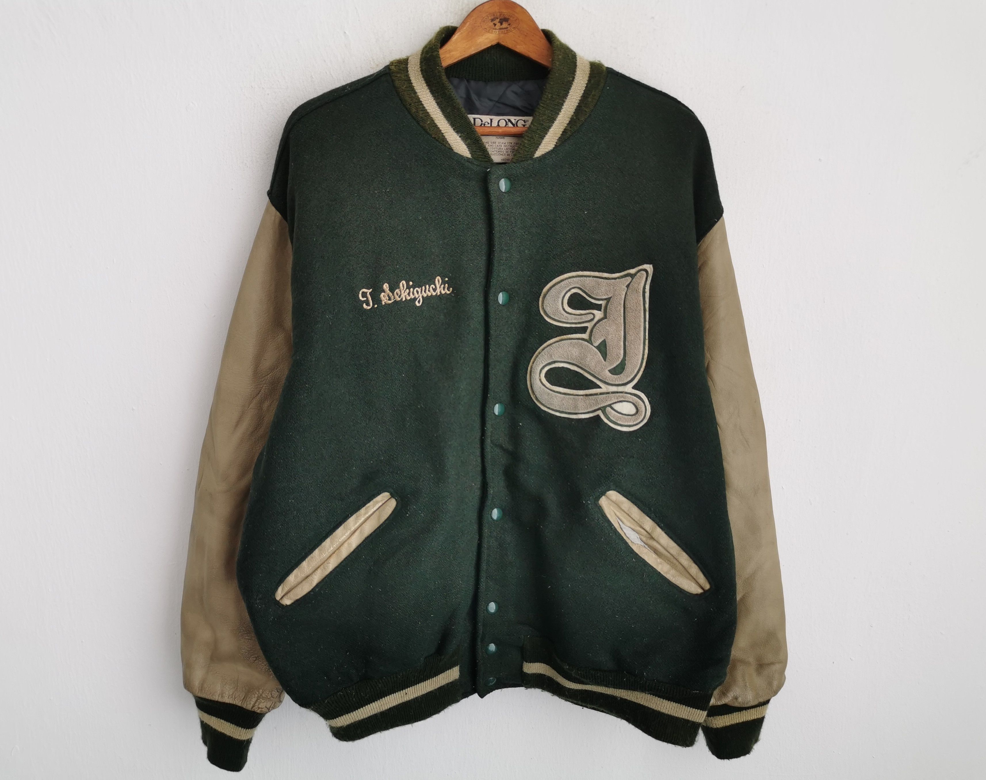 Vintage 80's Delong Independent Car Club Varsity USA Size XL