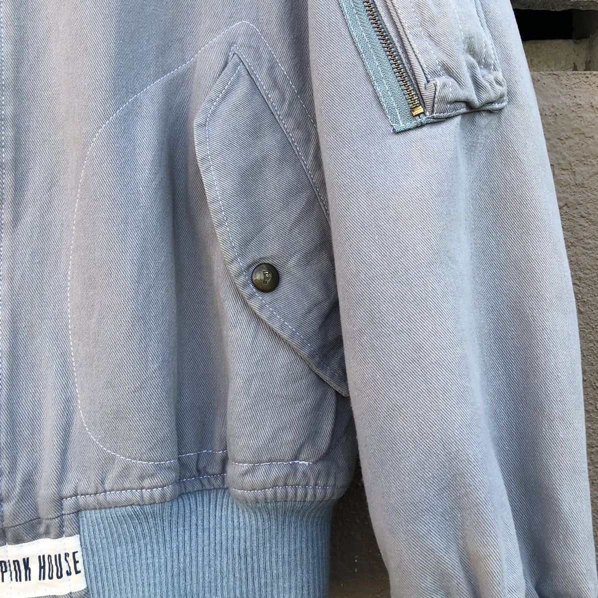Vintage Vintage Pink House Sun Faded Bomber Jacket Size US M / EU 48-50 / 2 - 7 Thumbnail