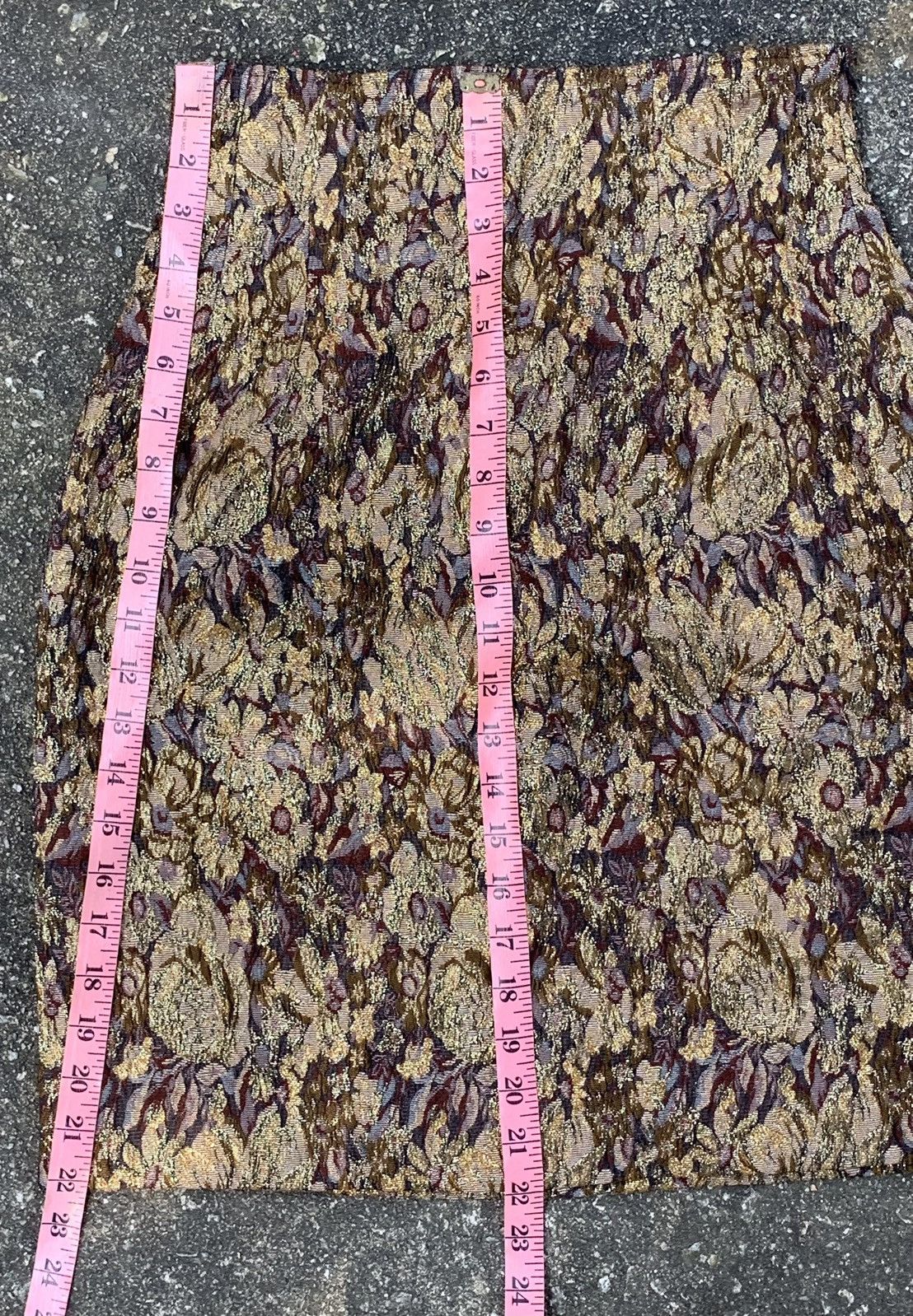 Christian Dior Monsieur × Dior × Vintage Vintage Christian Dior Slit Thread Gold Flower Mini Skirt Size 26" / US 2 / IT 38 - 15 Thumbnail