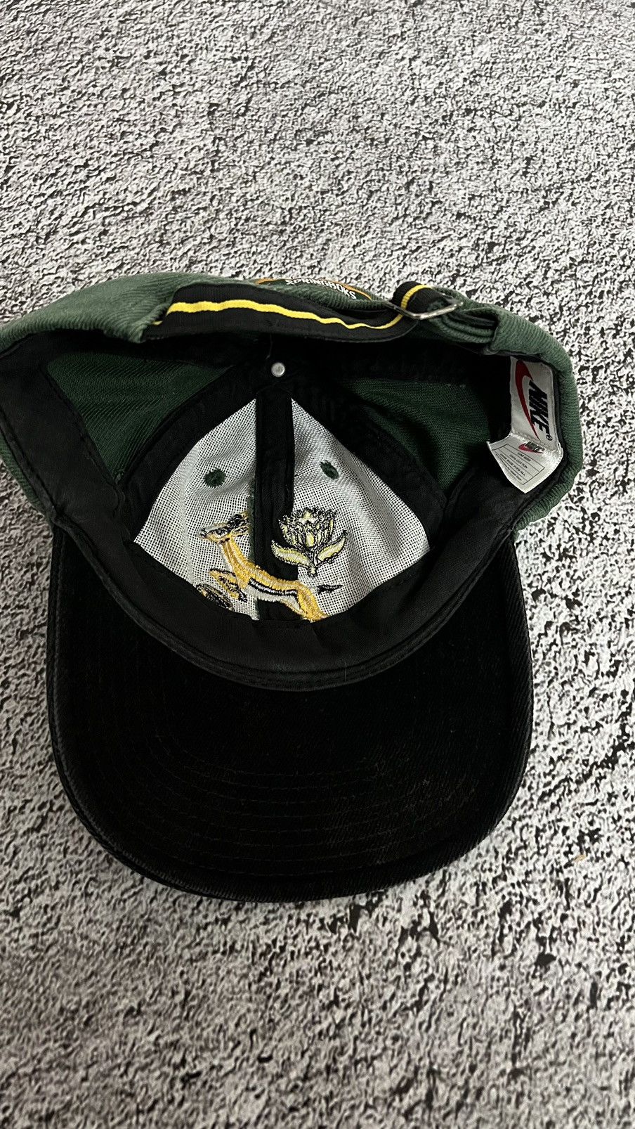 Nike × Vintage VTG 90’s Nike SA South Africa rugby vintage hat springboks Size ONE SIZE - 3 Thumbnail