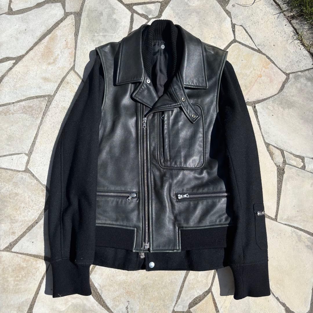 Undercover 07AW separate leather and wool jacket 2 Size US M / EU 48-50 / 2 - 4 Thumbnail