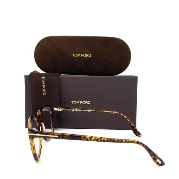 Tom Ford Tom Ford FT5707 056 Tortoise / Blue Block 55mm Eyeglasses T Size ONE SIZE - 5 Thumbnail