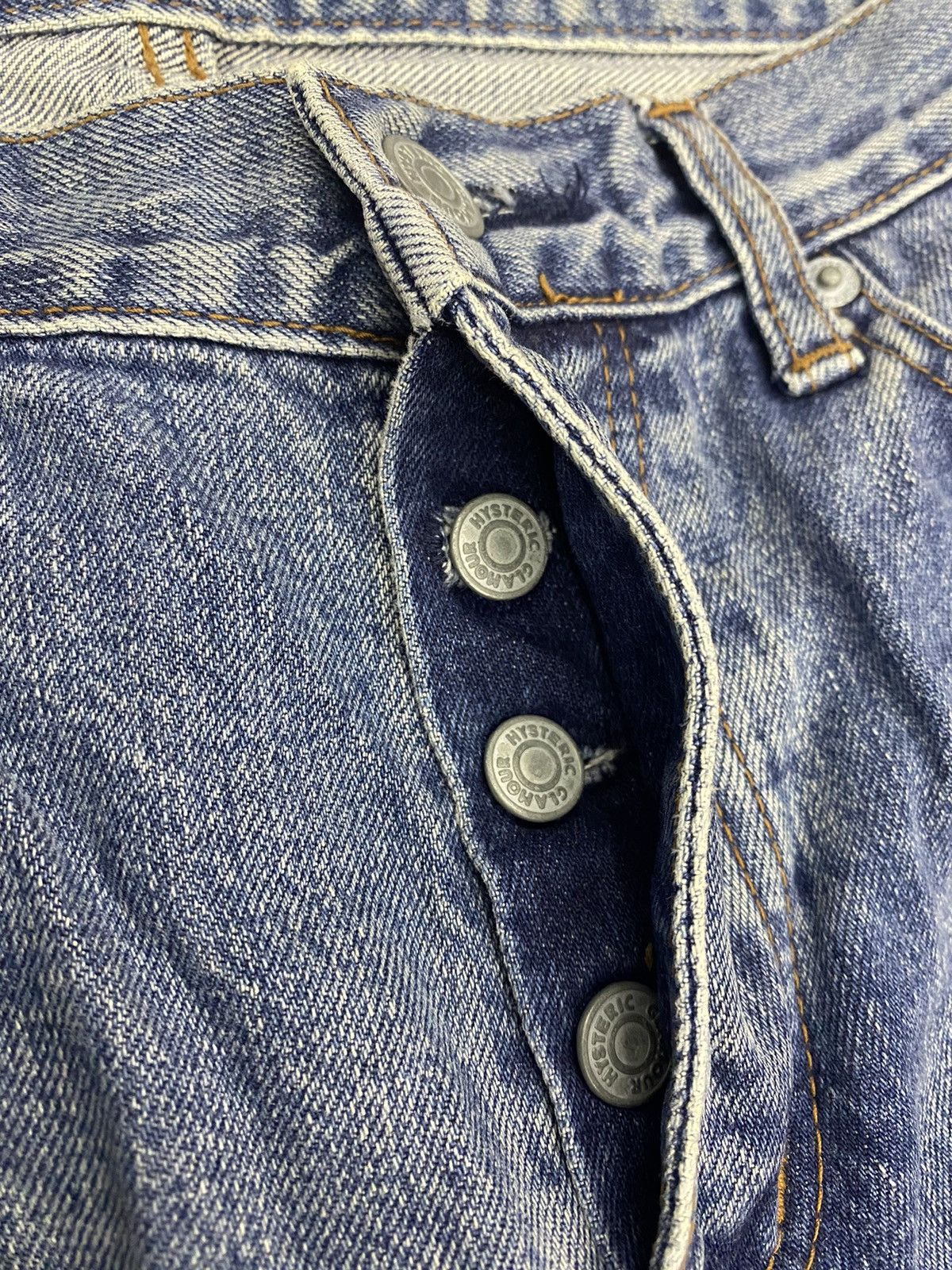 Hysteric Glamour Vtg Hysteric Glamour x Ramones distressed patch denim pants Size US 32 / EU 48 - 10 Thumbnail