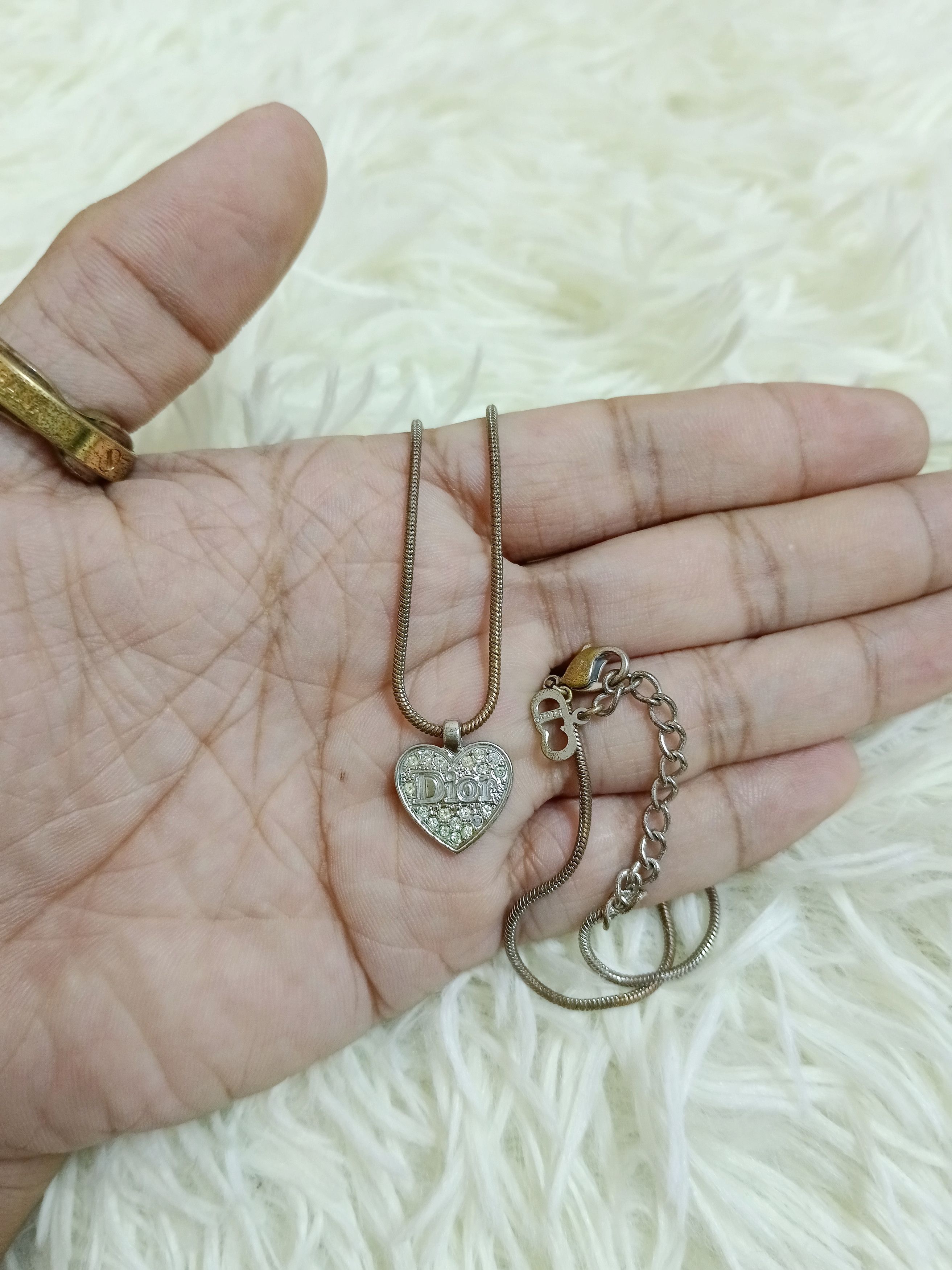 Dior DIOR HEART RHINESTONE PENDANT Size ONE SIZE - 1 Thumbnail