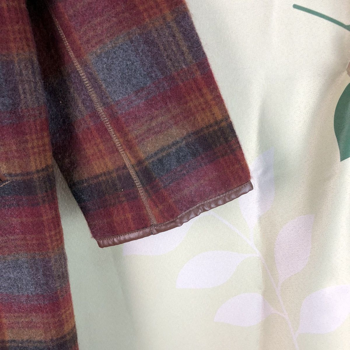 Japanese Brand A New Class Casual Maroon Checkred Blazer #7450 Size XL / US 12-14 / IT 48-50 - 9 Thumbnail