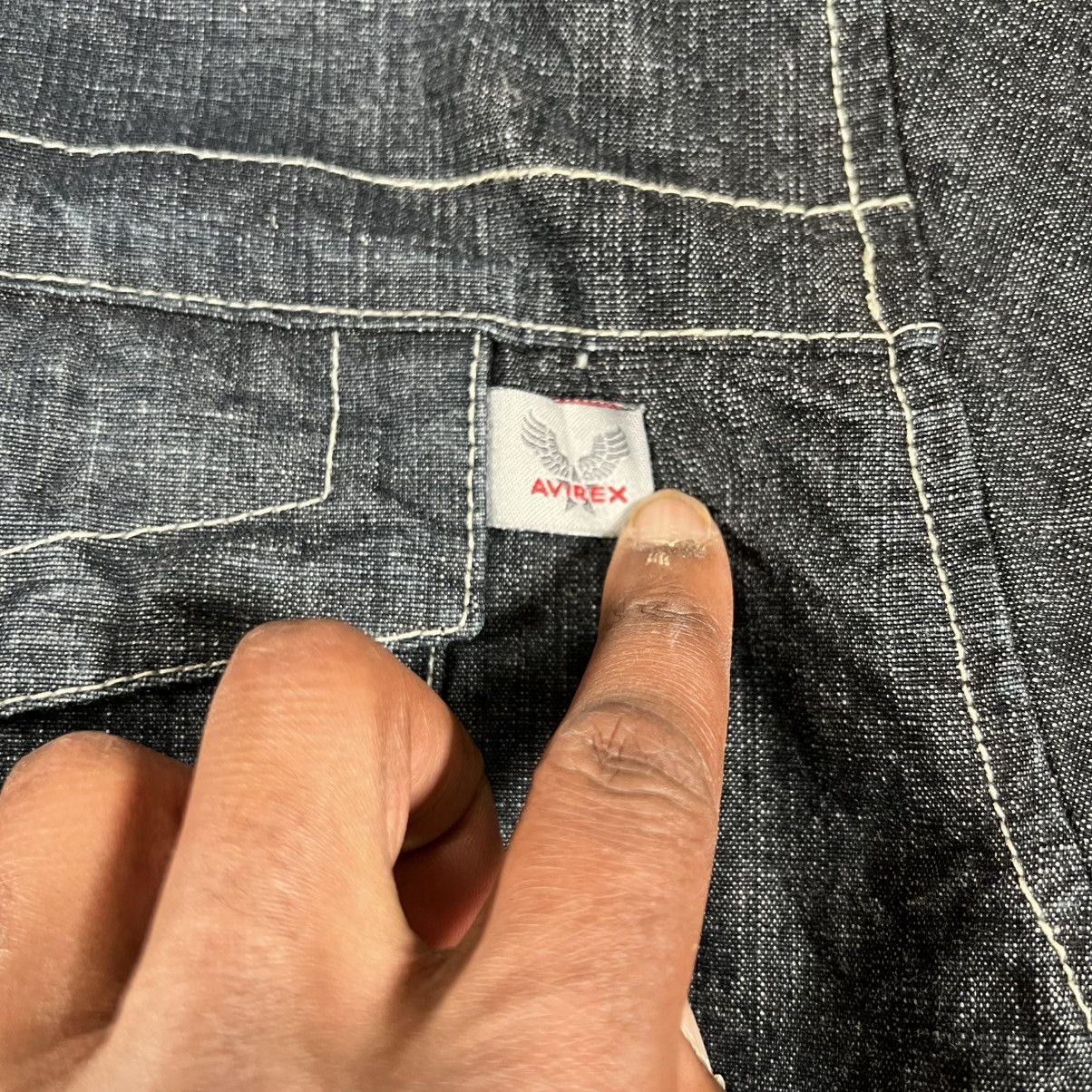 Avirex Vintage Avirex Denim Jacket Men 3XL Blue Baggy Y2K lJean Size US XXL / EU 58 / 5 - 5 Thumbnail
