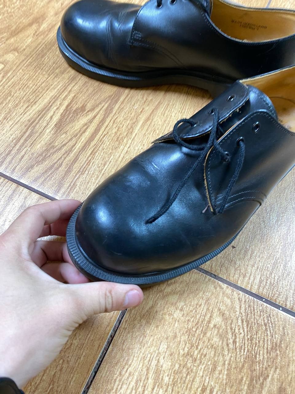 Dr. Martens 1980s Doc Martens Leather Derby Made In England Size US 9 / EU 42 - 9 Thumbnail