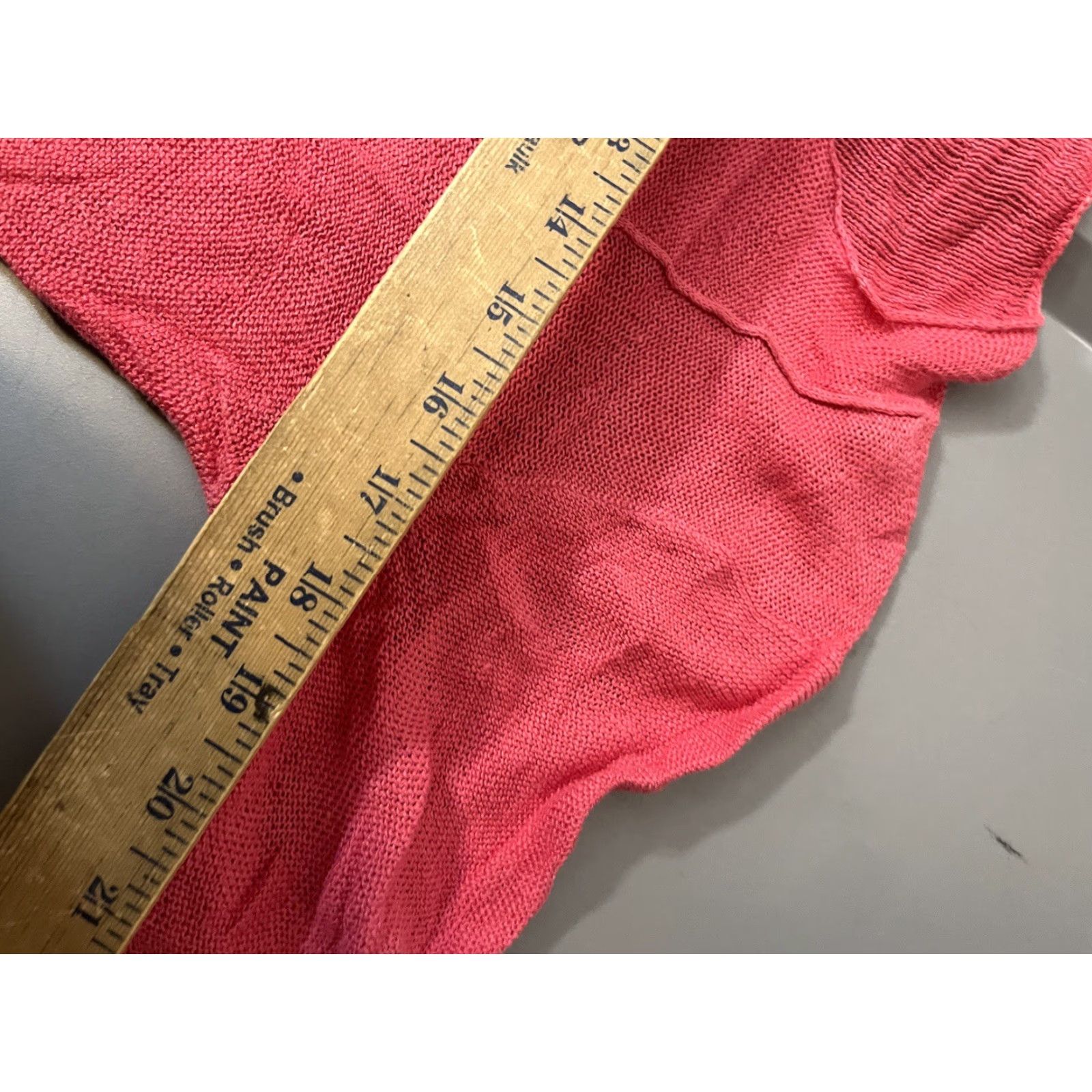 Eileen Fisher Eileen Fisher Shirt Womens Small Pink 100% Linen Cotton Long Sleeve V Neck Sweater Size S / US 4 / IT 40 - 7 Thumbnail