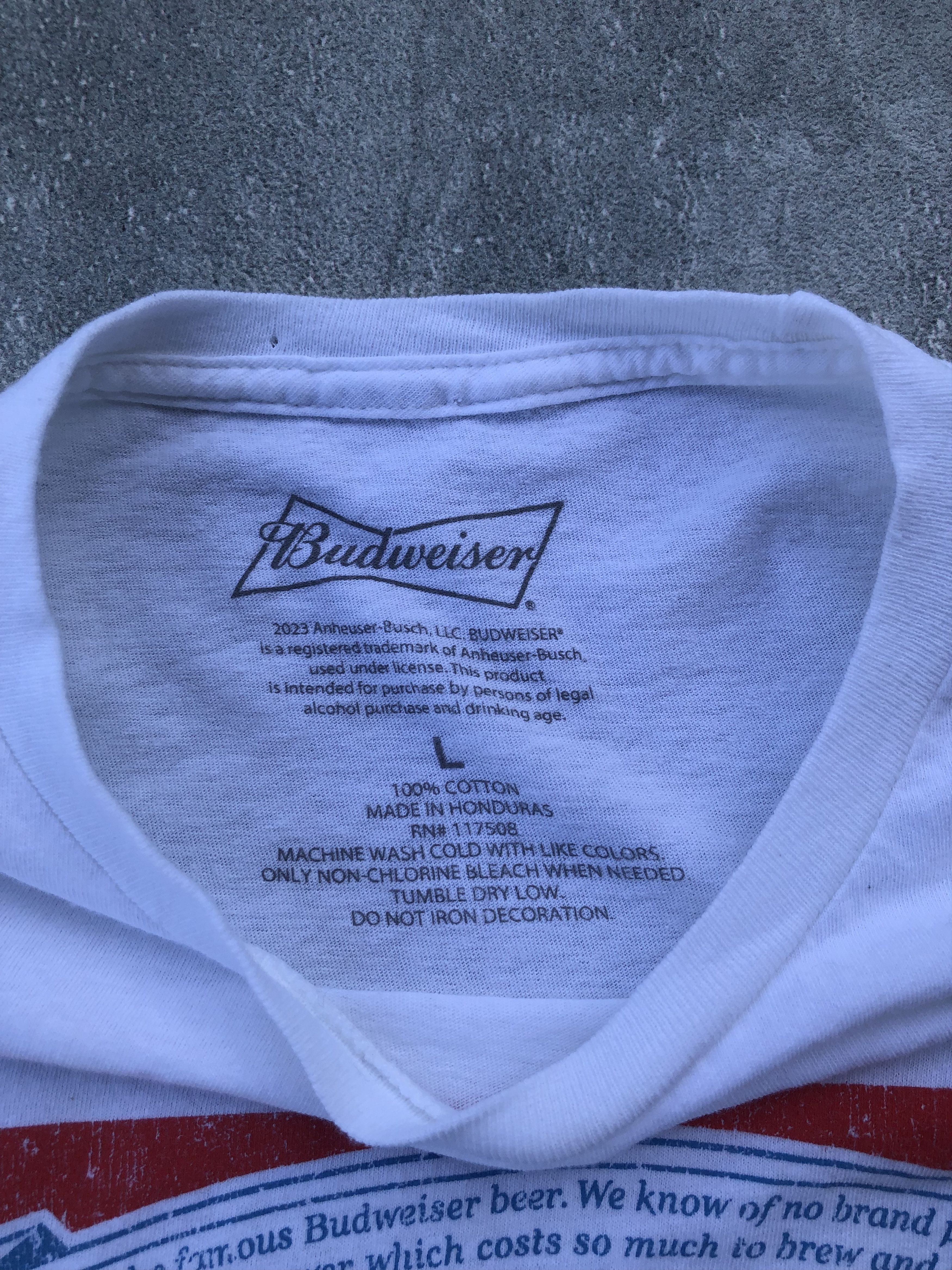 Budweiser × Vintage Vintage Budweiser Tshirt Size US L / EU 52-54 / 3 - 3 Thumbnail