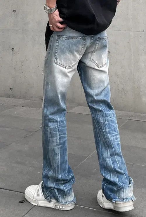 VIBE High Street Vintage Style Distress Jeans Size US 29 - 4 Thumbnail