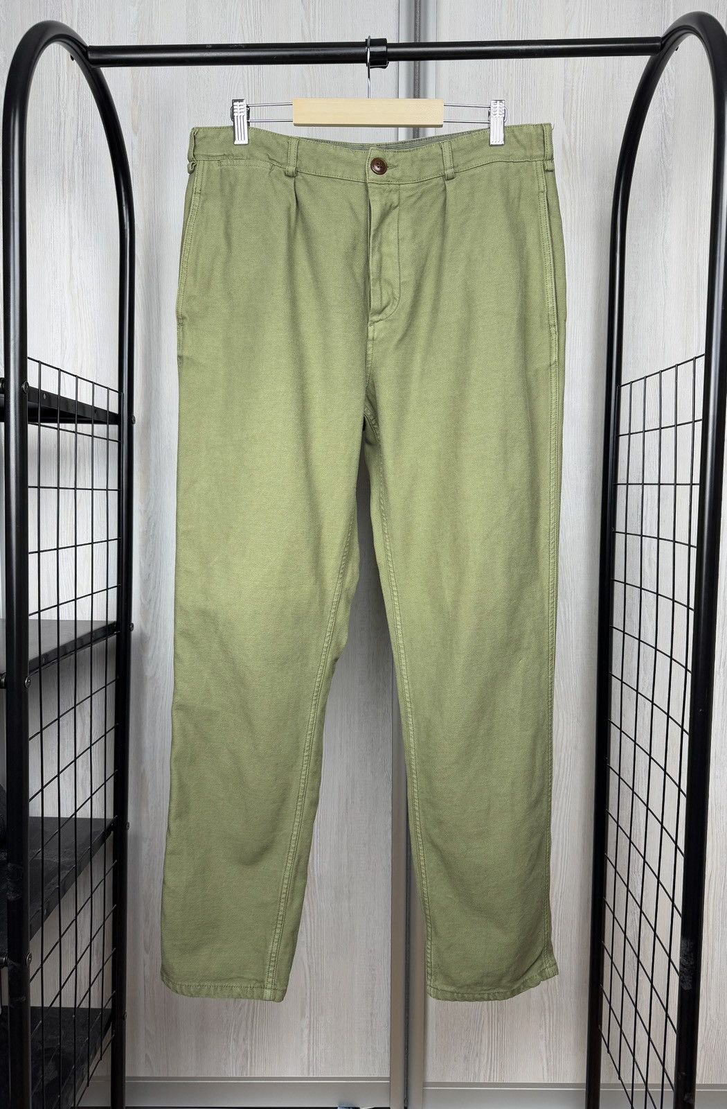 Homecore Homecore khaki green cotton chino pants size 33 Size US 33 - 1 Thumbnail