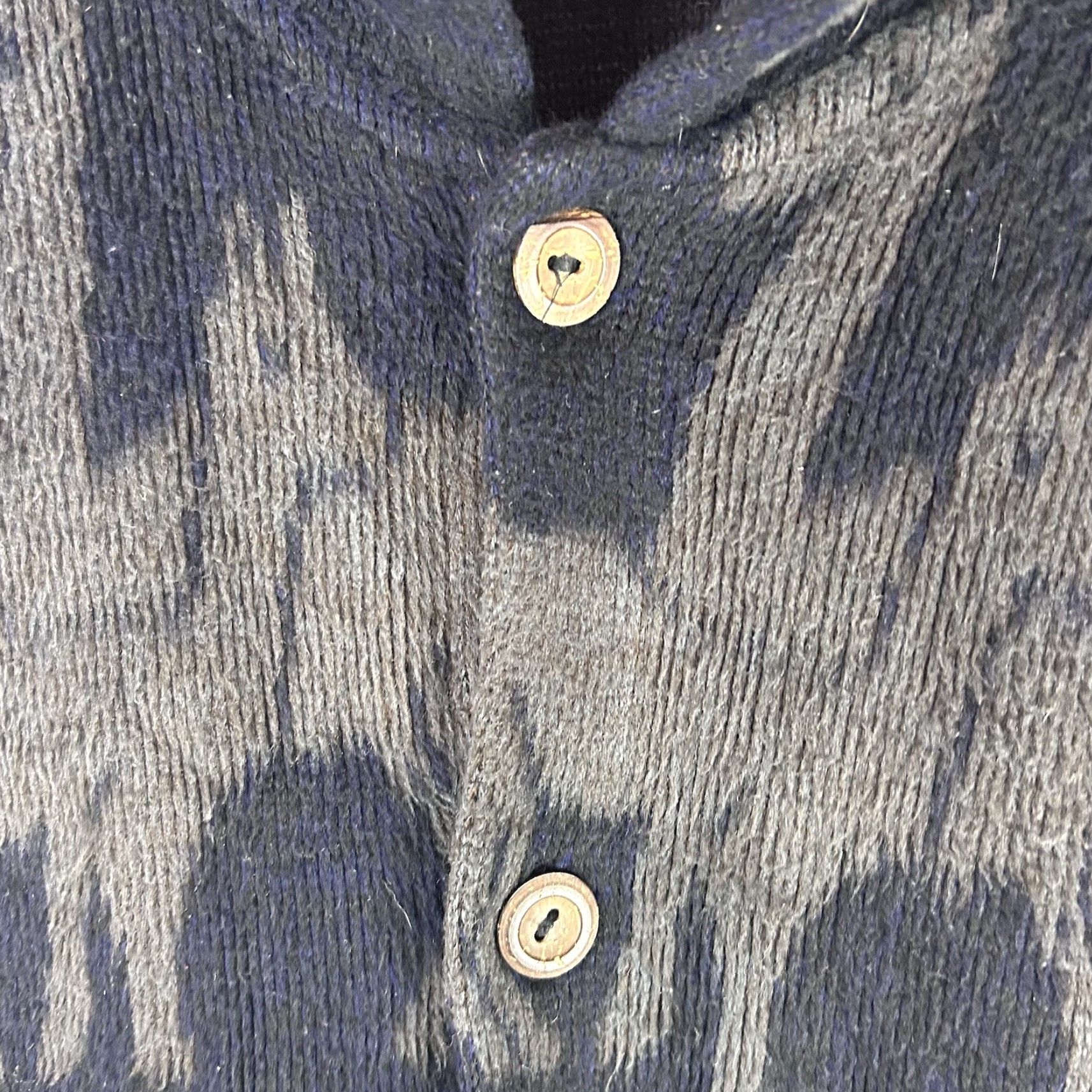 Vintage VINTAGE Tejidos Atahualpa Wool Aztec Sweater Mens Medium Blue Pockets Hooded Zipper Adjustable Buttons Knit Regular Fall Winter Sports Size US L / EU 52-54 / 3 - 5 Thumbnail