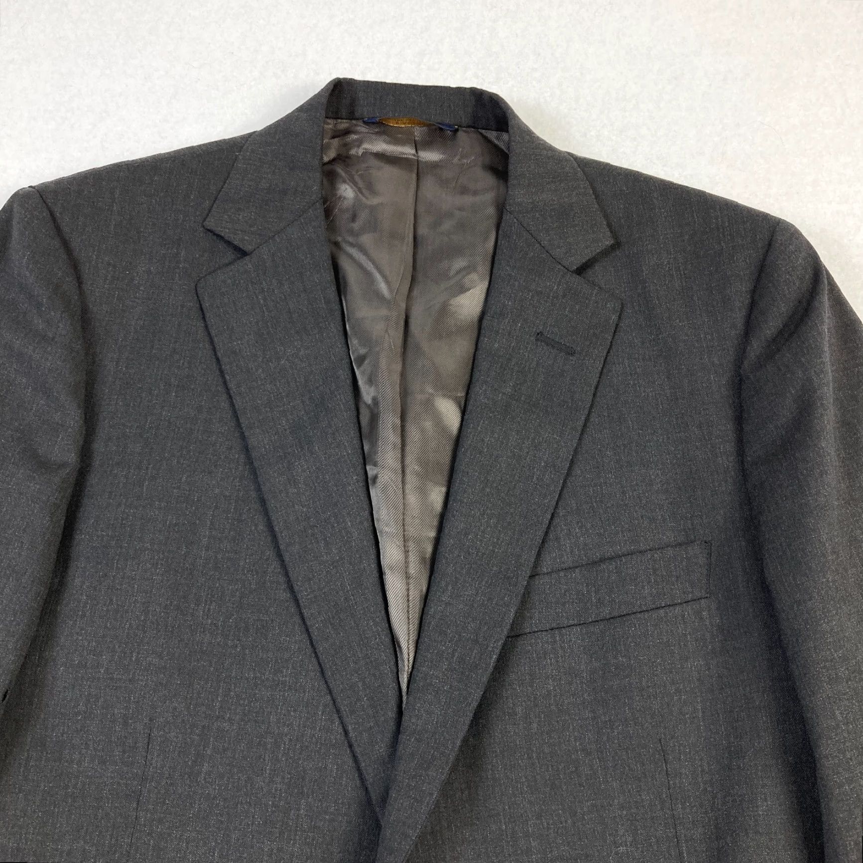 Brooks Brothers Brooks Brothers 1818 Fitzgerald Sport Coat Blazer Mens 40 Black Wool USA Made Size 40R - 4 Thumbnail