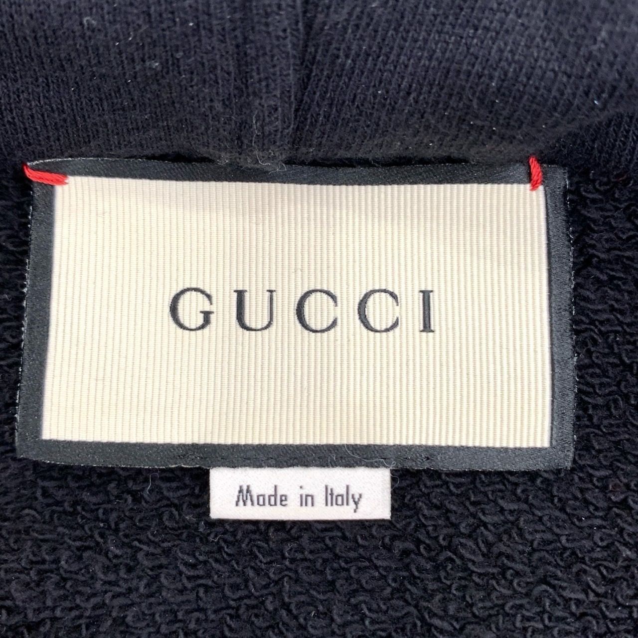 Gucci Gucci Logo and Star Print Hooded Black and Gold Cotton Long- Size S / US 4 / IT 40 - 2 Thumbnail