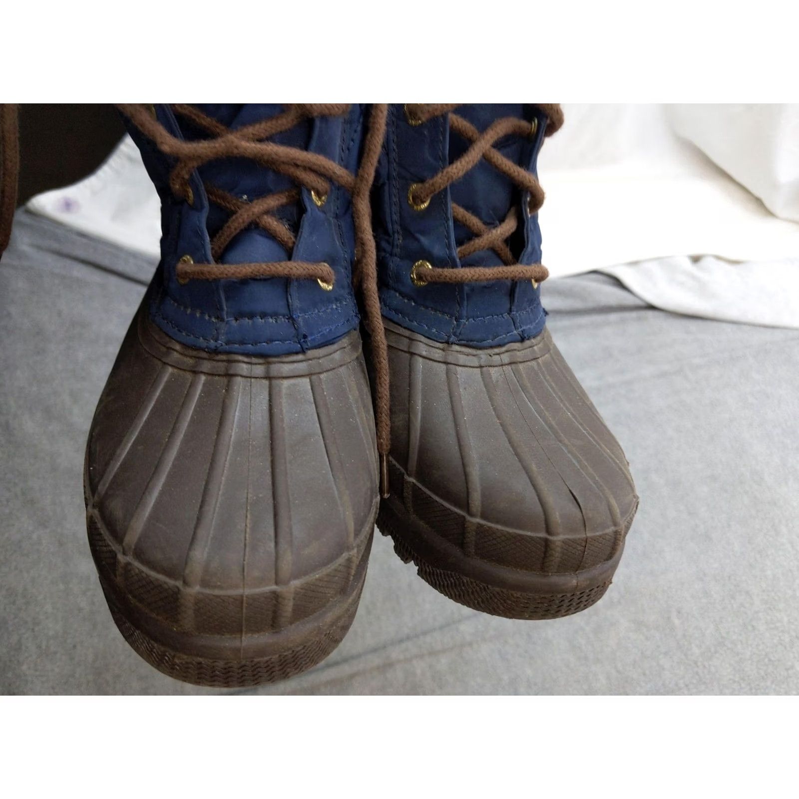Sperry Sperry Top-Sider Snow Boots Womens Size 7 37.5 Blue Quilted Rubber STS95274 Waterproof Ankle Boot Winter Casual Travel Womens Size US 7 / IT 37 - 3 Thumbnail