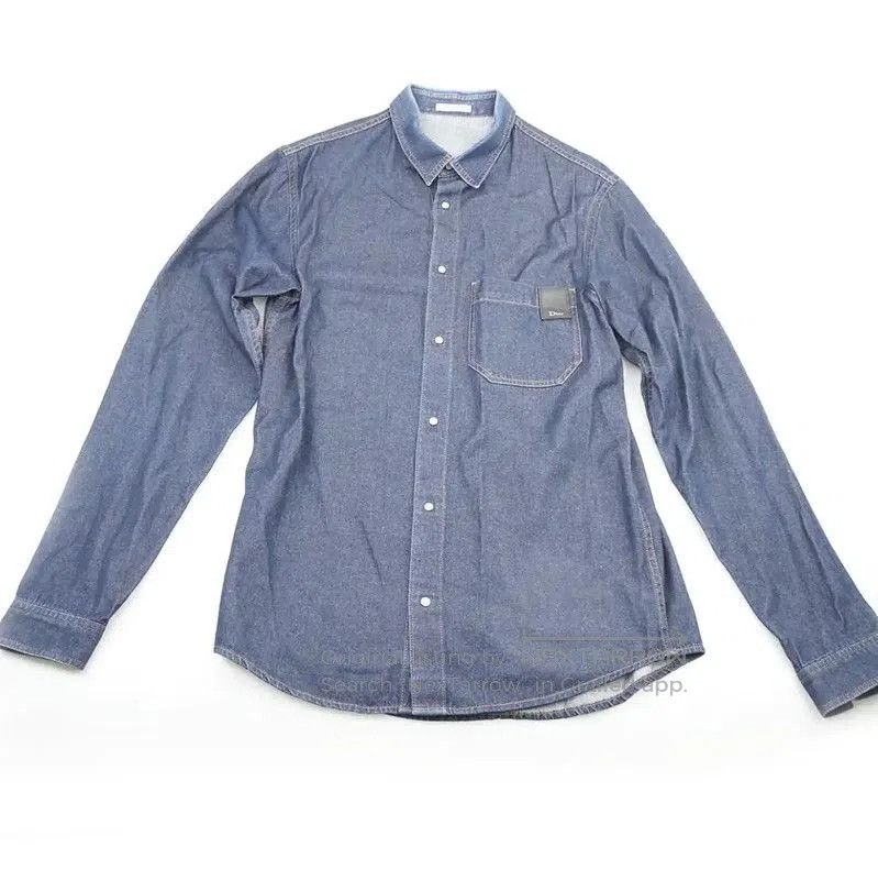 Other Dior Deep Blue Cotton Long Sleeve Shirt . Size US S / EU 44-46 / 1 - 1 Thumbnail
