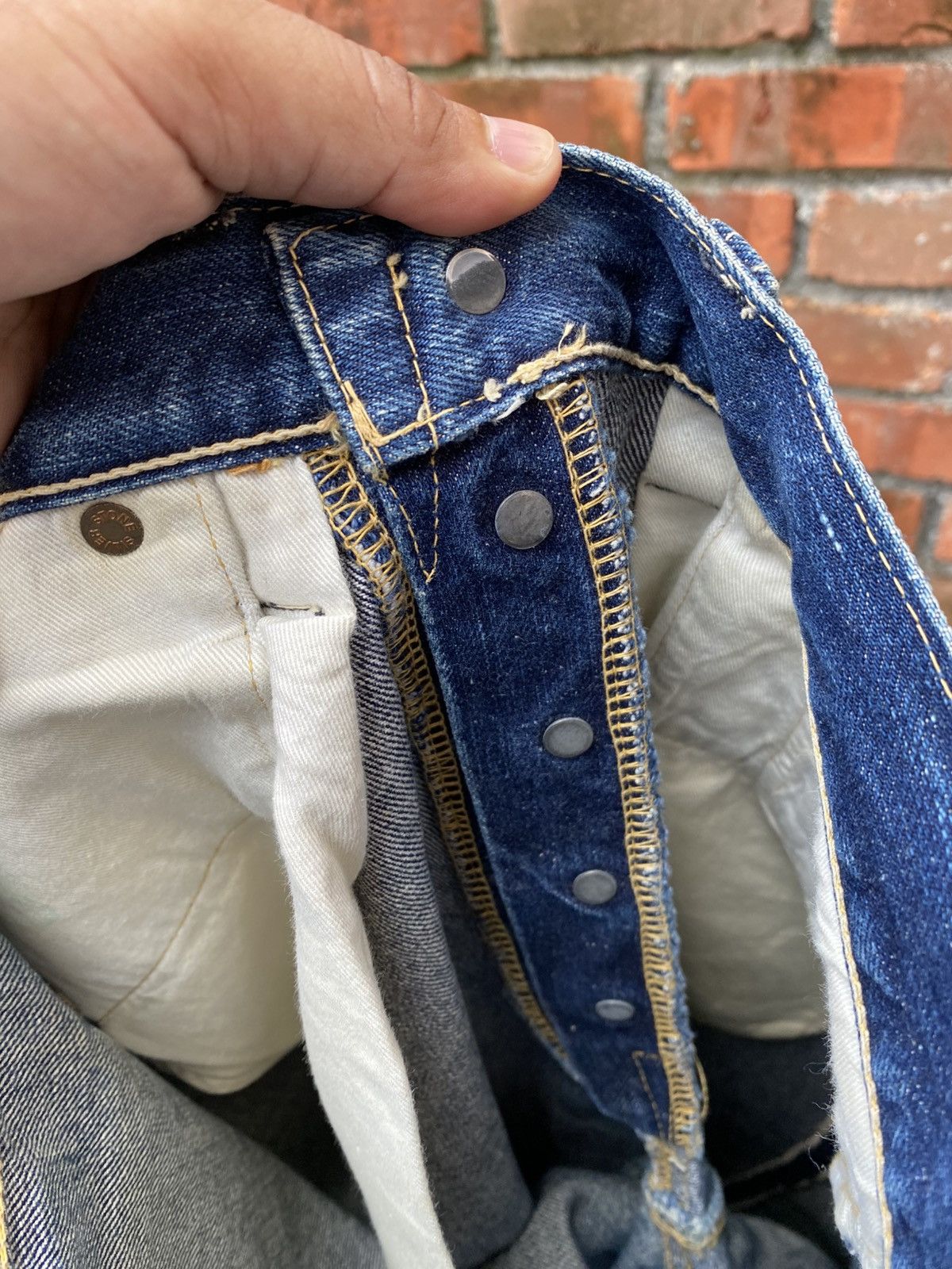 Vintage W30x34.5 redline silverstone denime made in JAPAN Size US 30 / EU 46 - 9 Thumbnail