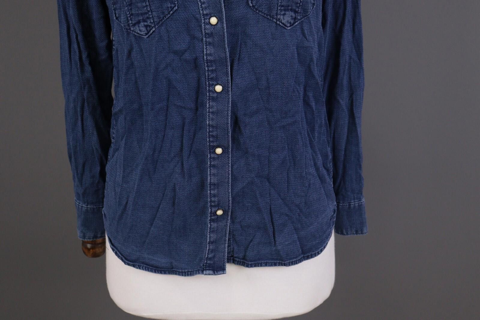 Allsaints All Saints Blue Denim Button Down Pockets Size EU 34 /US 2 Size S / US 4 / IT 40 - 3 Thumbnail