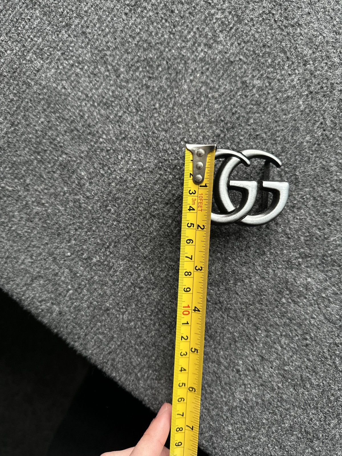 Other RARE🚨 BIG GG DOUBLE G MEN BUCKLE SILVER LOGO ONLY BUCKLE Size ONE SIZE - 10 Thumbnail