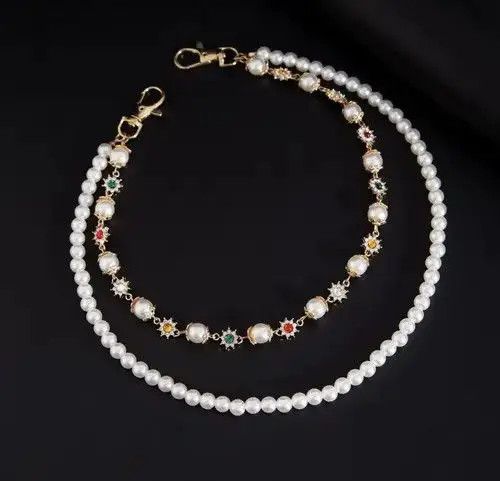 Other Exquisite Imitation Pearl Keychain Wallet Belt Chain Size ONE SIZE - 4 Thumbnail