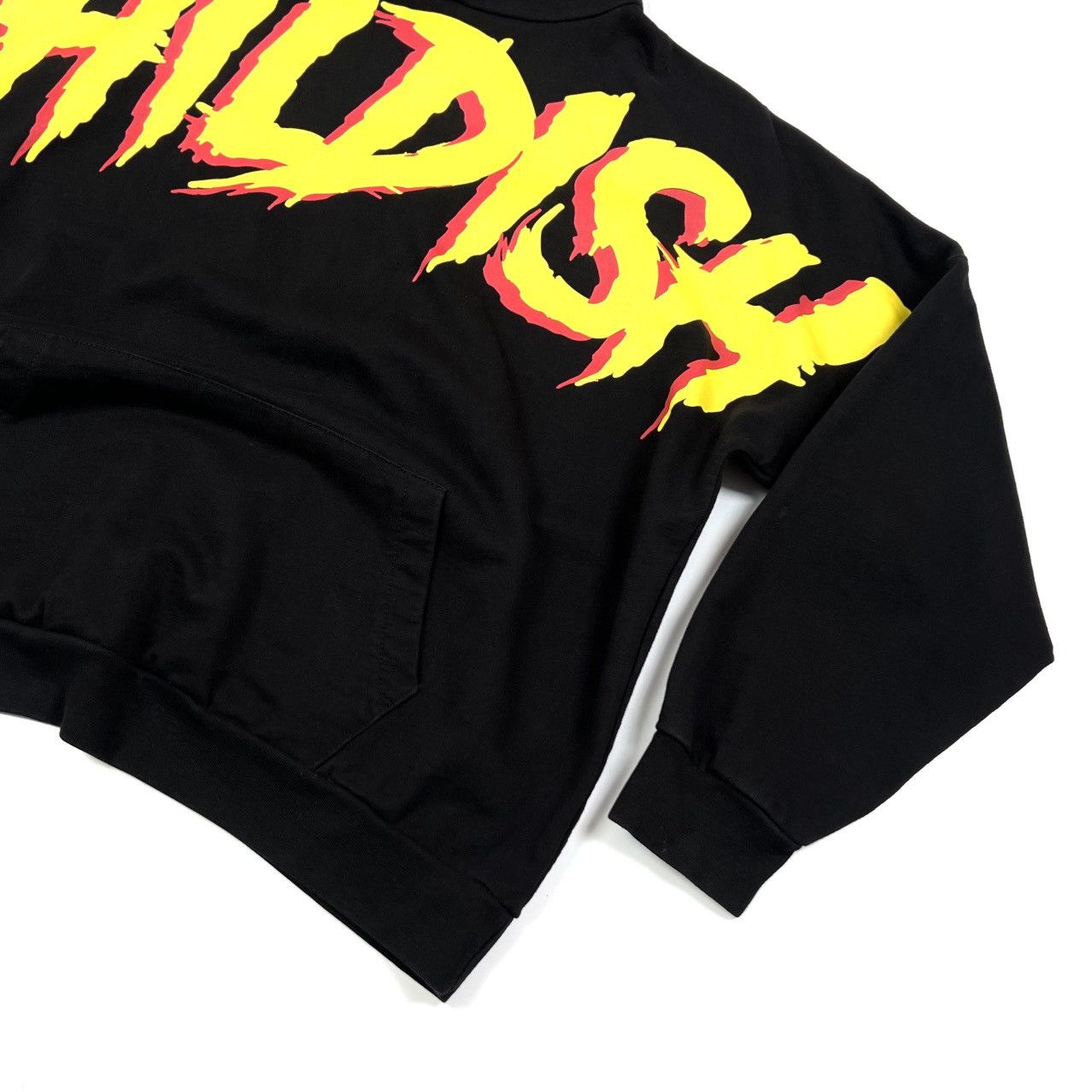 CHILDS × Japanese Brand Men’s Childish Overprint Black Cotton Casual Y2K Hoodie - XS Size US XS / EU 42 / 0 - 10 Thumbnail