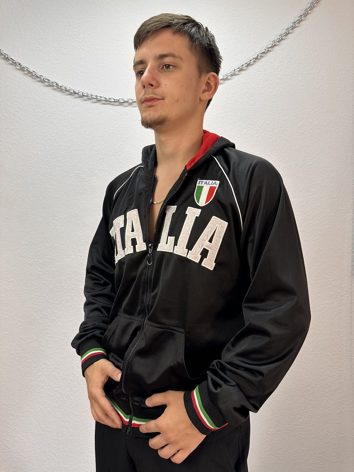 Italic Vintage Zip Hoodie Italy blockcore faded sk8 y2k Size US XL / EU 56 / 4 - 3 Thumbnail