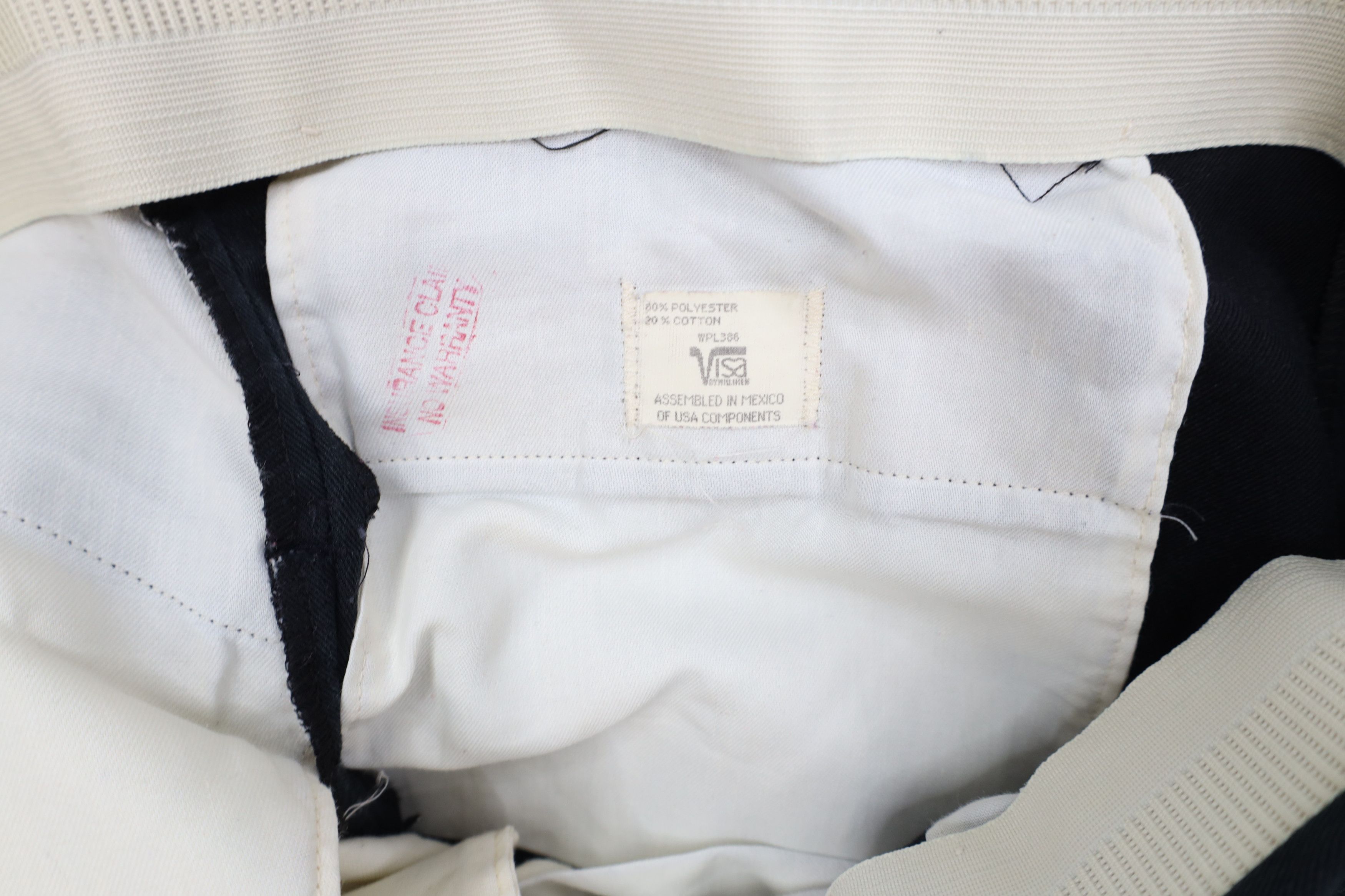 Vintage Vintage 70s Streetwear Flared Wide Leg Chino Pants Navy Blue Size US 38 / EU 54 - 8 Thumbnail