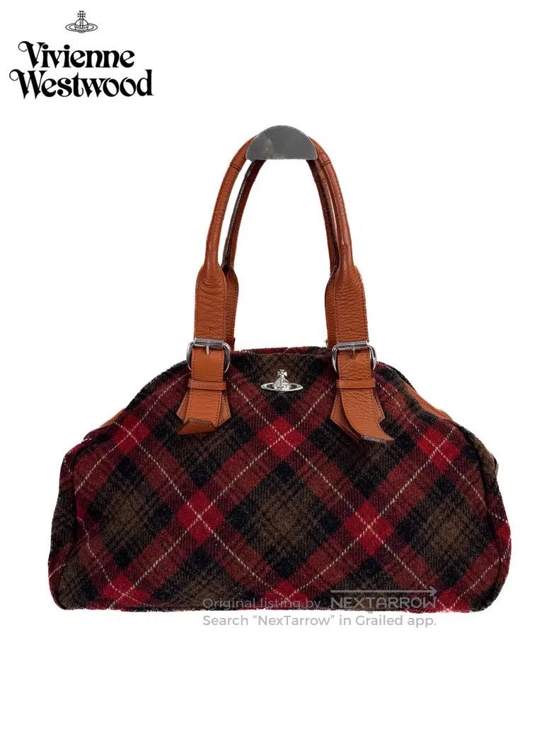Vivienne Westwood Vivienne Westwood size OS Tweed Checkered Bowling Bag/Shoul Size ONE SIZE - 1 Thumbnail