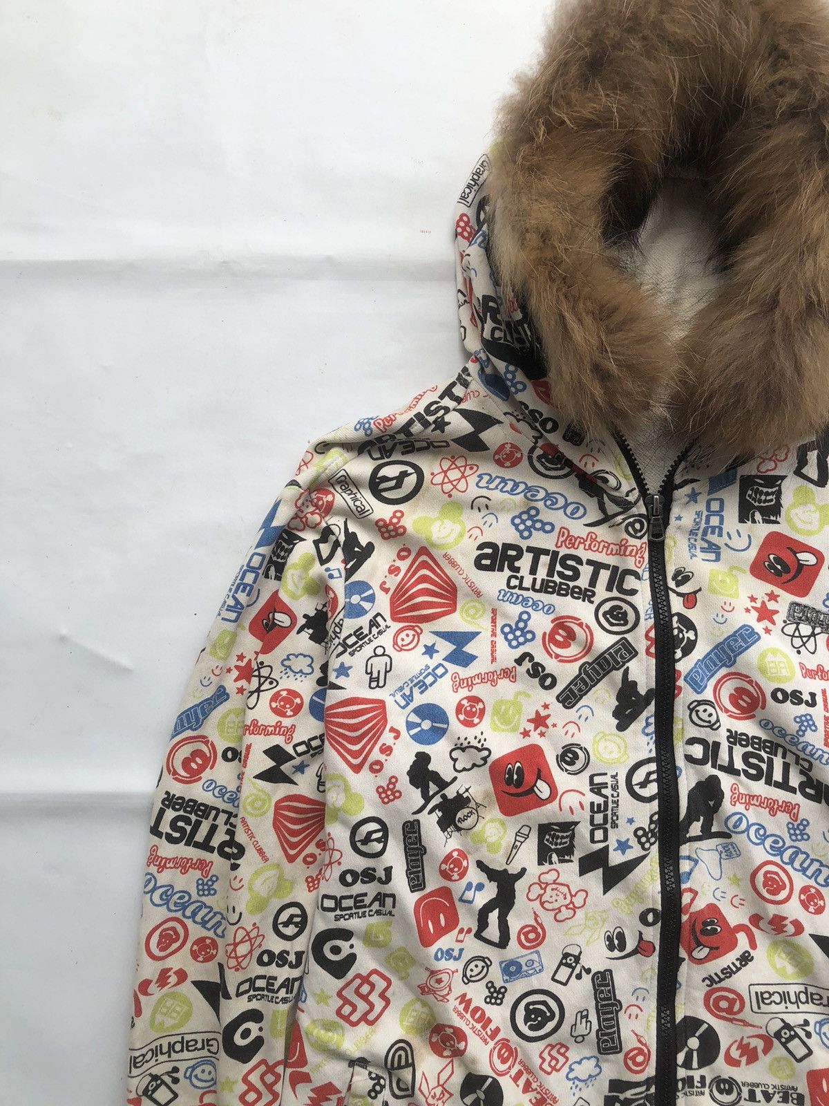 If Six Was Nine OCEAN’SKY POEM FUR HOODIE SKATE PUNK IFSIX STYLE Size US L / EU 52-54 / 3 - 7 Thumbnail