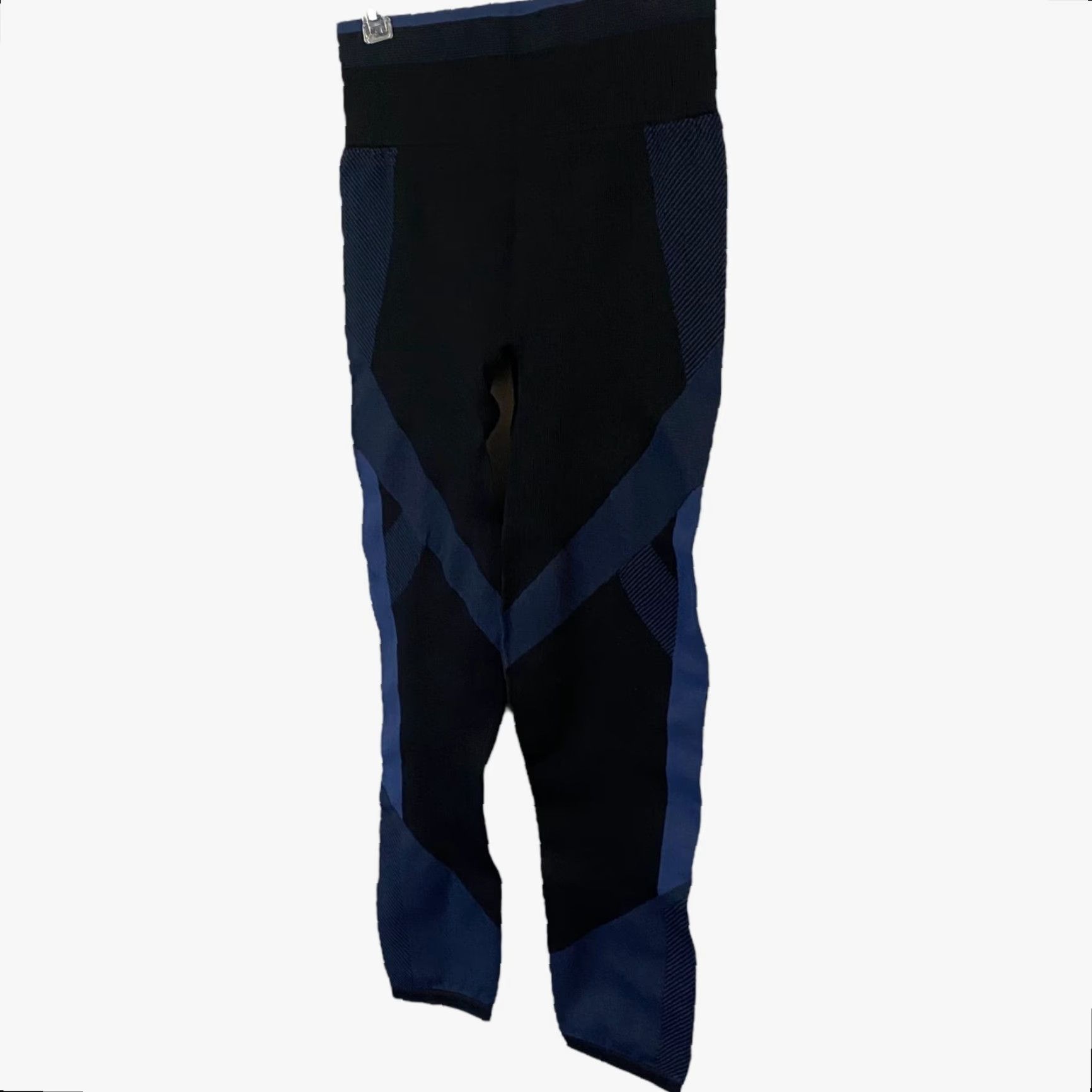 Victoria's Secret VICtoria's Secret Pink High-Waisted Ribbed Leggings L Black Blue Leggings Womens L Size 36" / US 14 / IT 50 - 2 Thumbnail