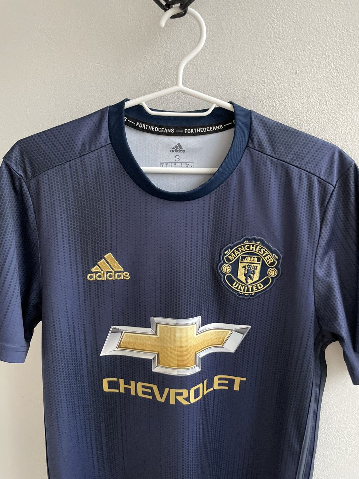 Adidas Manchester United 2018 2019 Football Shirt Soccer Jersey Size US S / EU 44-46 / 1 - 6 Thumbnail