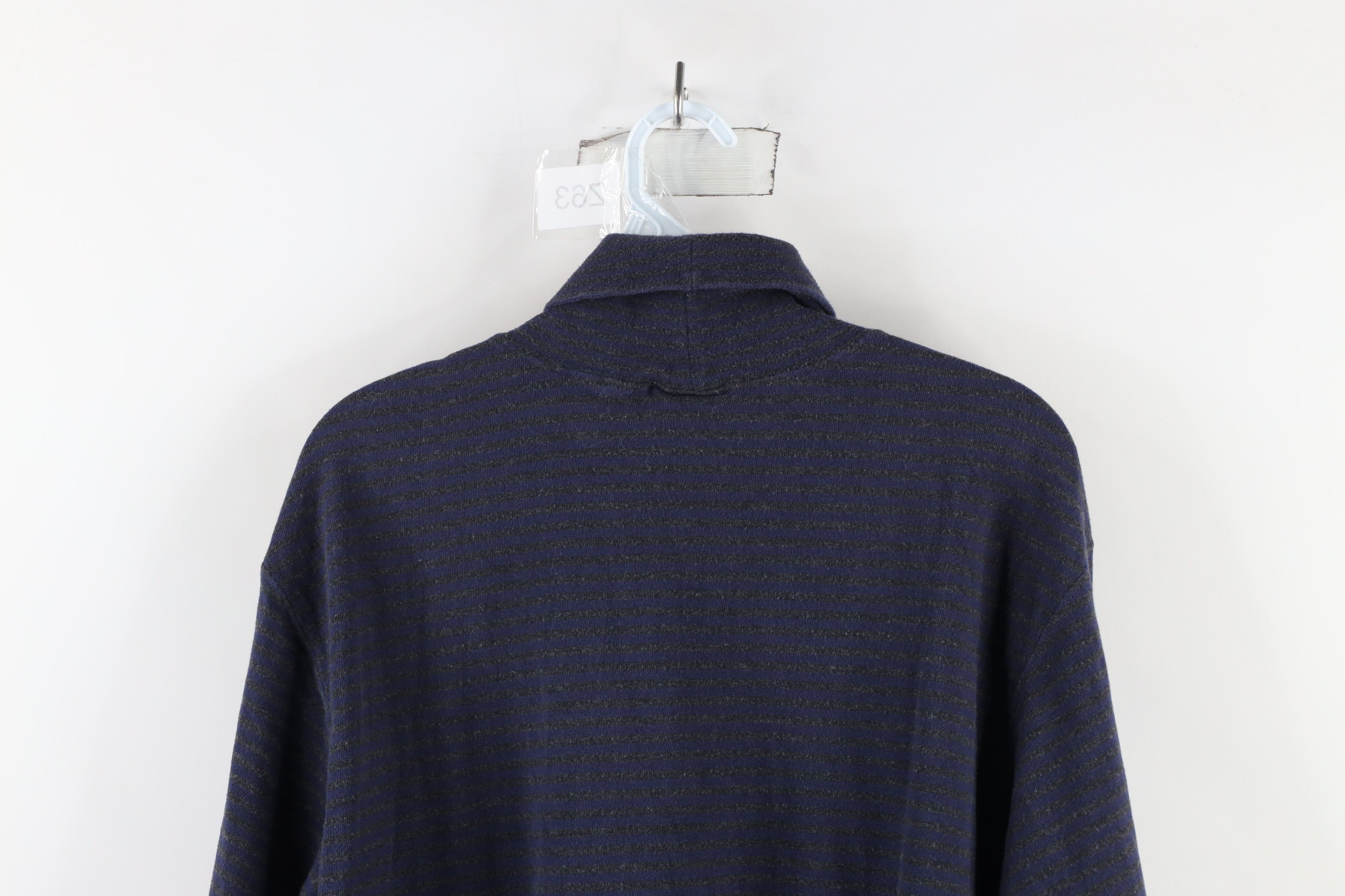 L.L. Bean × Vintage Vintage 90s LL Bean Striped Long Sleeve Turtleneck T-Shirt Size US L / EU 52-54 / 3 - 6 Thumbnail