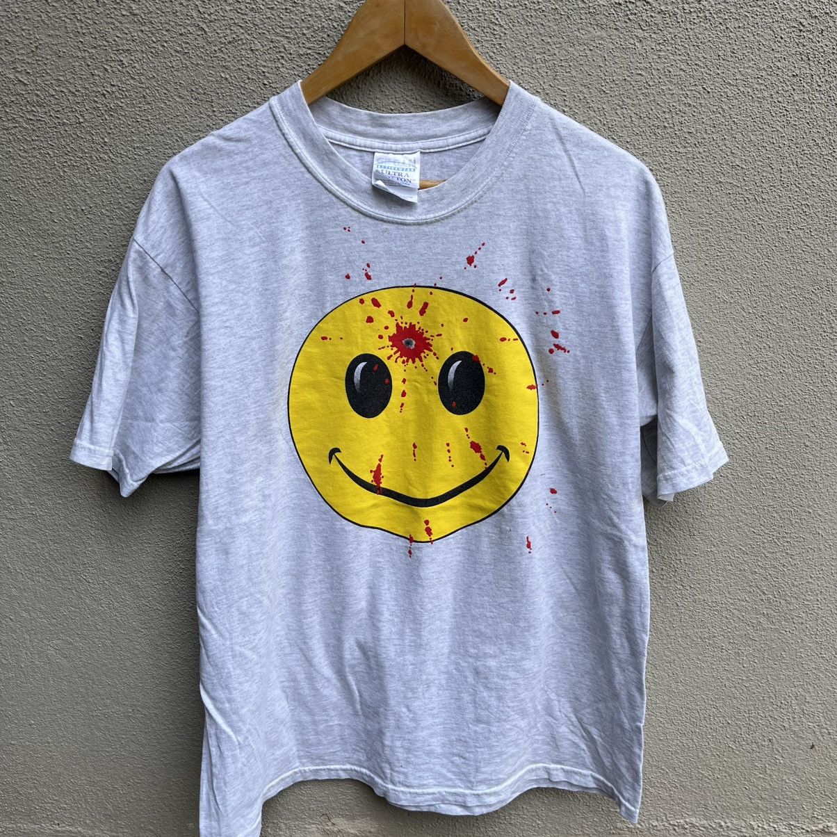 Band Tees Vintage 90s SMILEY Headshot tee grunge art Size US L / EU 52-54 / 3 - 2 Thumbnail