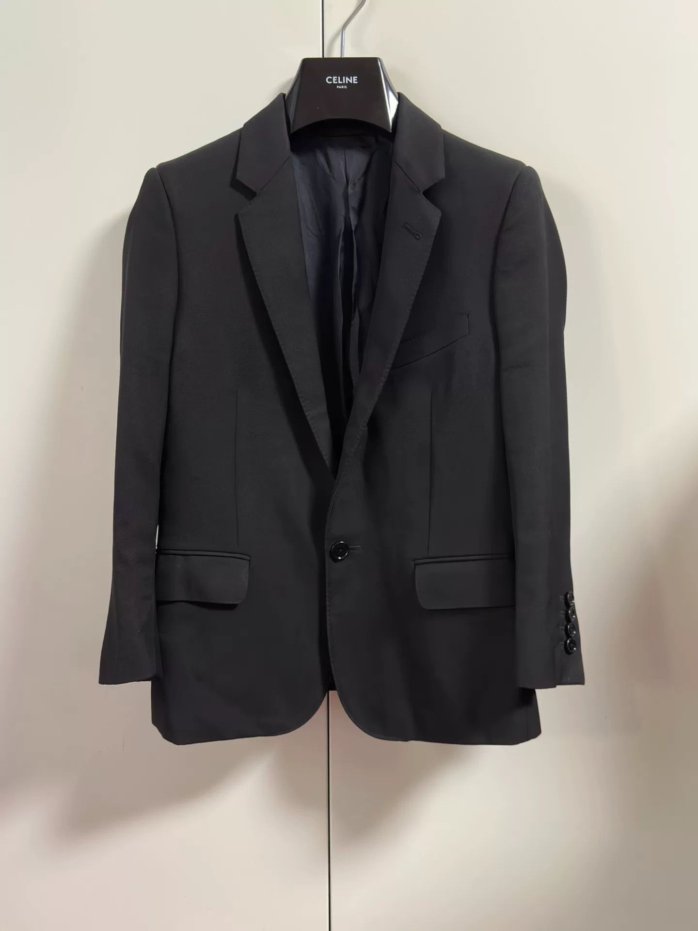 Celine Celine Women's Black Wool Blazer Size M / US 6-8 / IT 42-44 - 1 Thumbnail