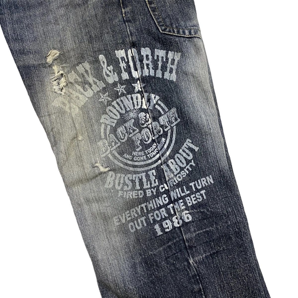 Japanese Brand × Vintage VINTAGE BONDAGE PUNK DISTRESSED DENIM PANT Size US 36 / EU 52 - 9 Thumbnail