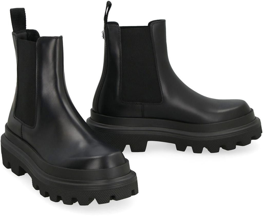 Dolce & Gabbana o1y0125 Logo Ankle Boots in Black Size US 8 / EU 41 - 2 Thumbnail