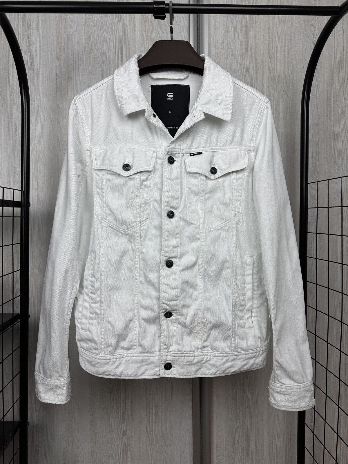 G-Star Raw 3301 MR Deconstructed 3D Slim White Jacket