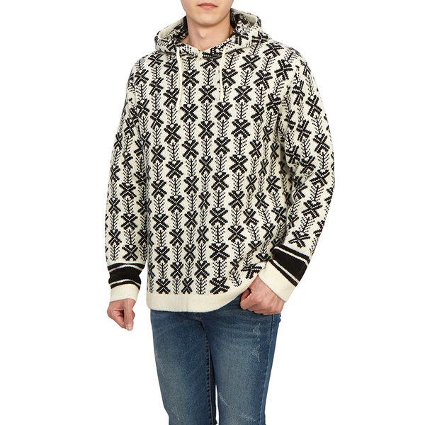 C.P. Company o1y1224 Hooded Sweater in Black/Ivory Size US L / EU 52-54 / 3 - 3 Thumbnail