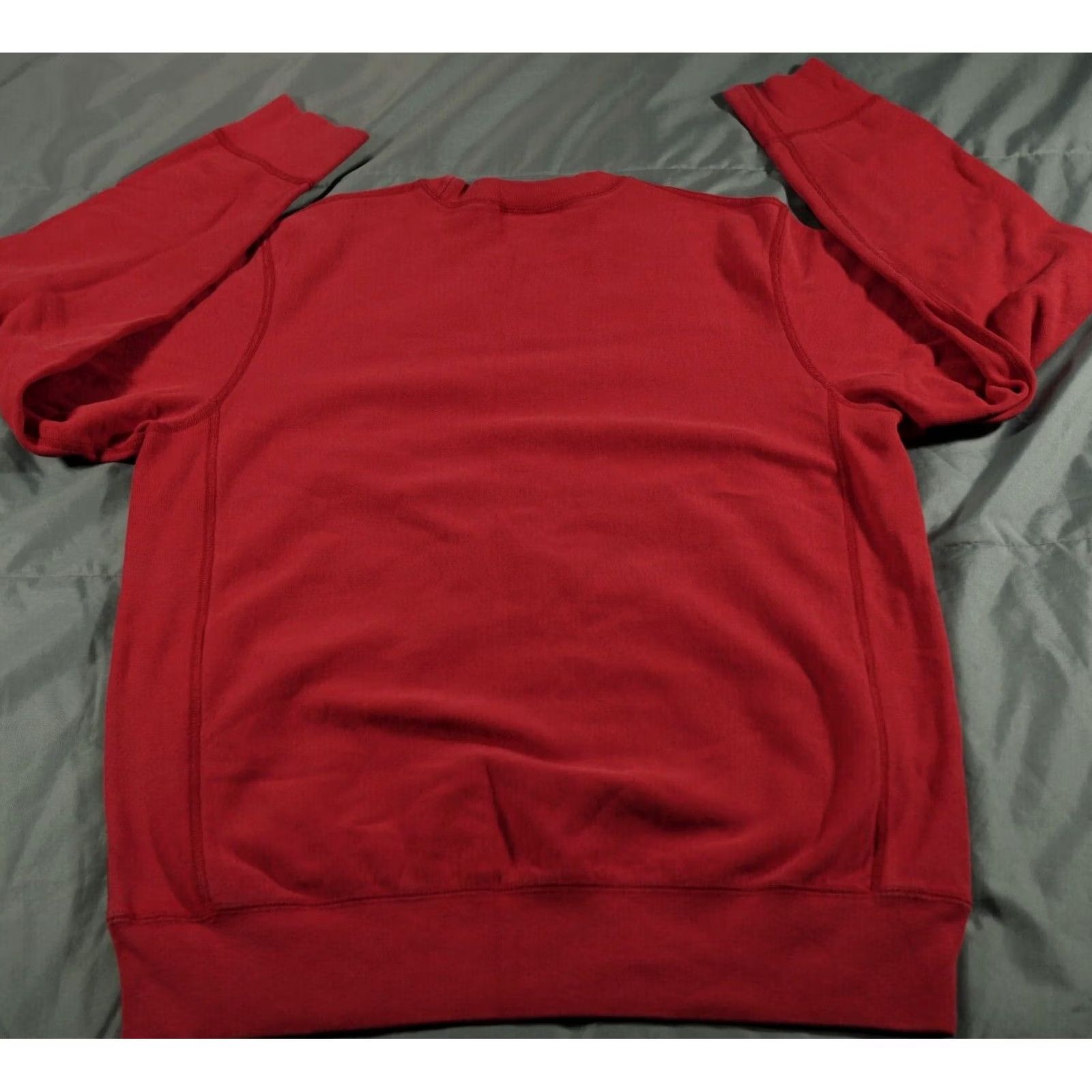 Spell VINTAGE Flight Club Sweatshirt Mens M Red New York Spell Out Crest Pullover FC Size US M / EU 48-50 / 2 - 3 Thumbnail