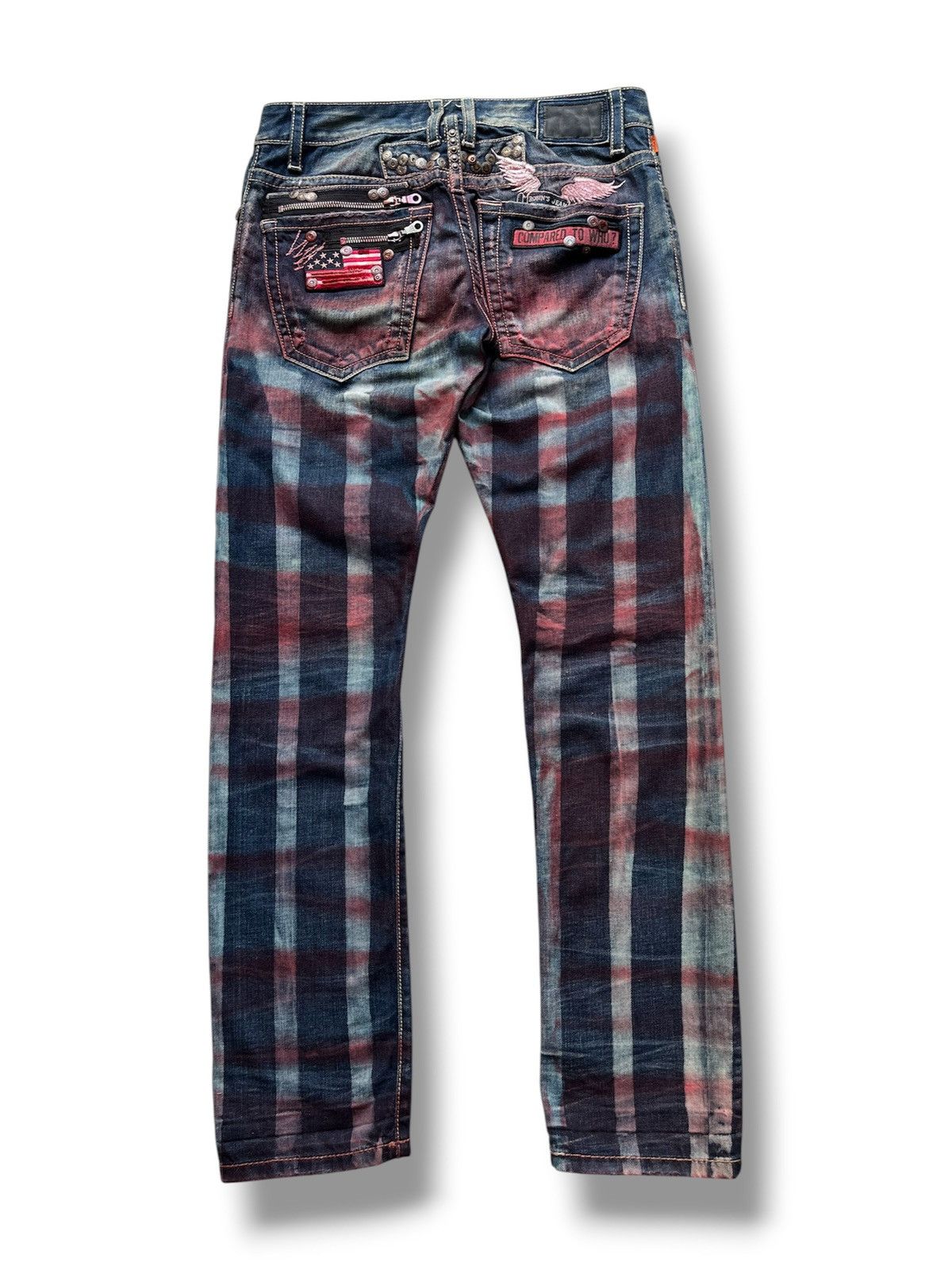 Robins Jeans Crazy robins prisoner style bloody jeans Size US 31 - 3 Thumbnail