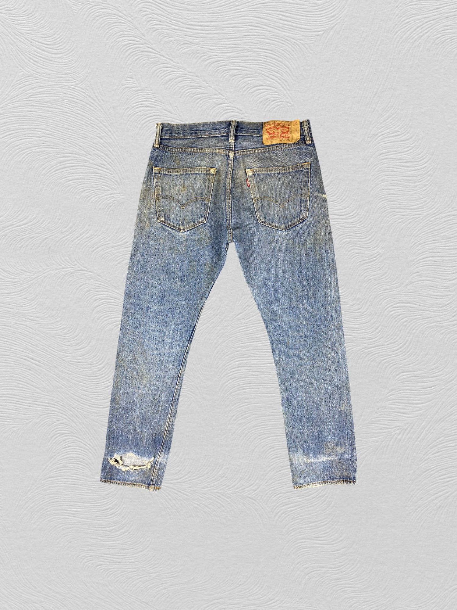 Levi's Dirty Used Blue Vintage Levi's 501 32x30.5 Denim -JN2245 Size US 32 / EU 48 - 2 Thumbnail