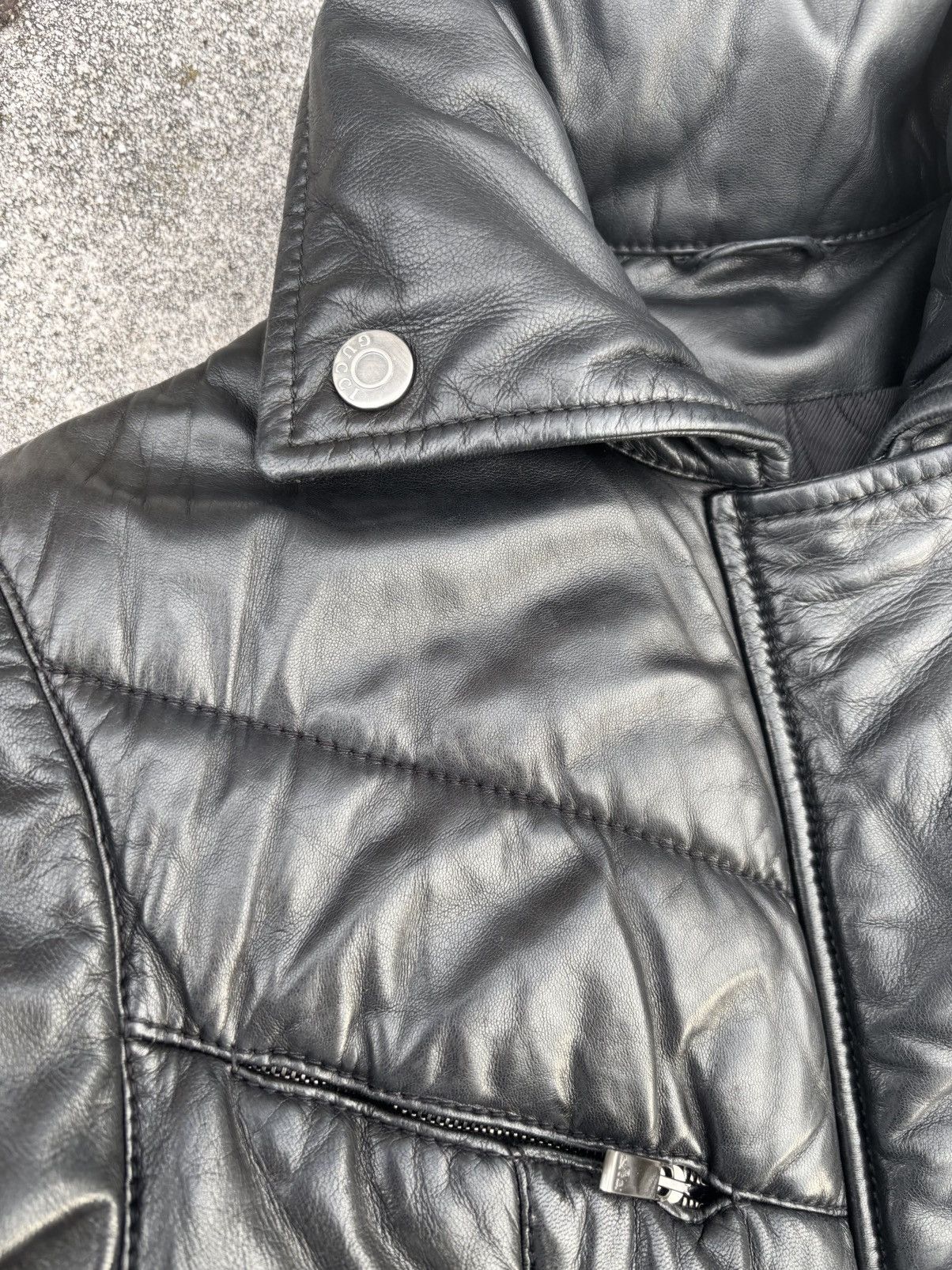 Gucci AW98 gucci by Tom Ford paneled puffer leather jacket Size US S / EU 44-46 / 1 - 4 Thumbnail